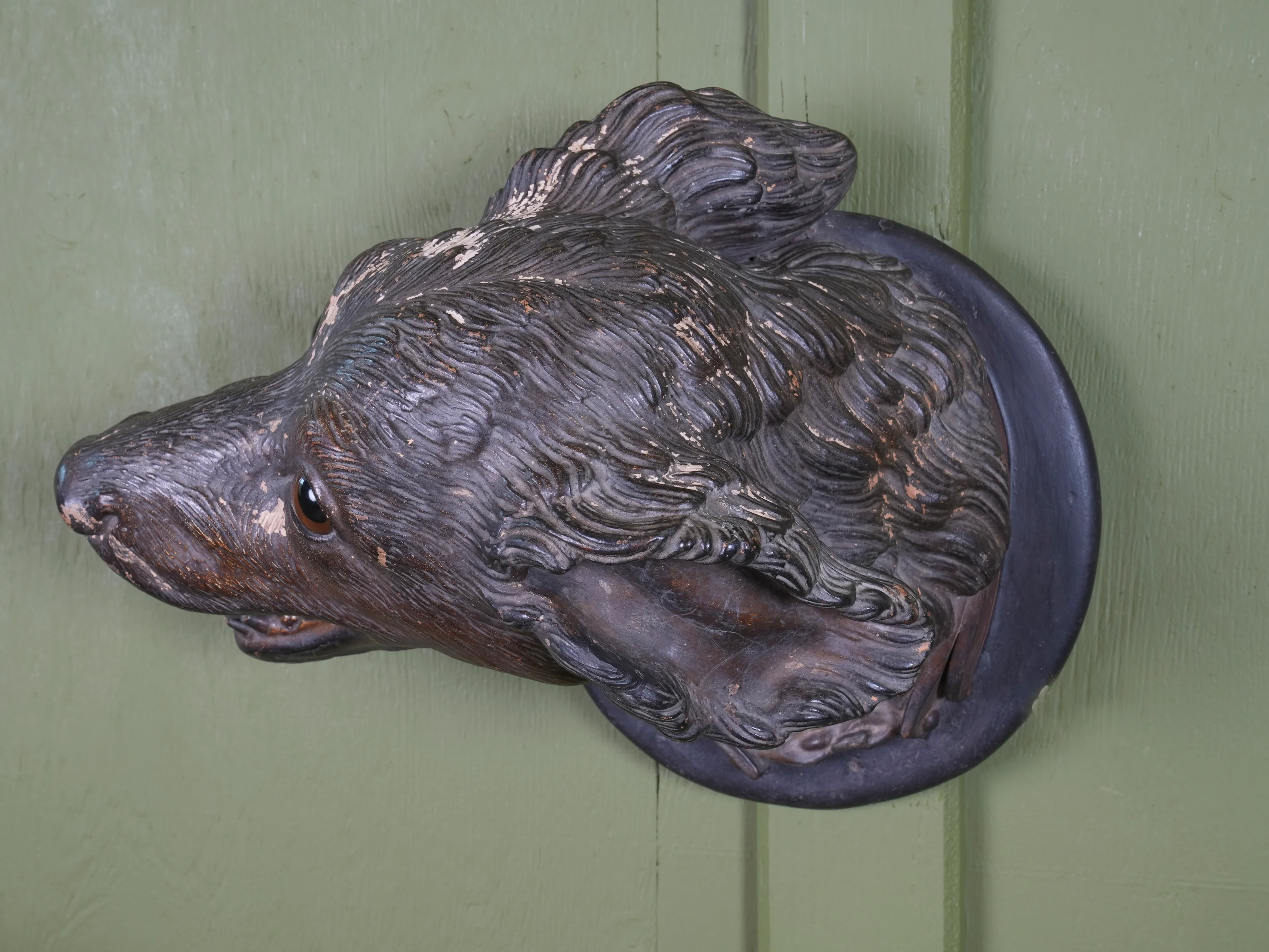 An Austrian Terracotta Dogs Head Mount - Image 4