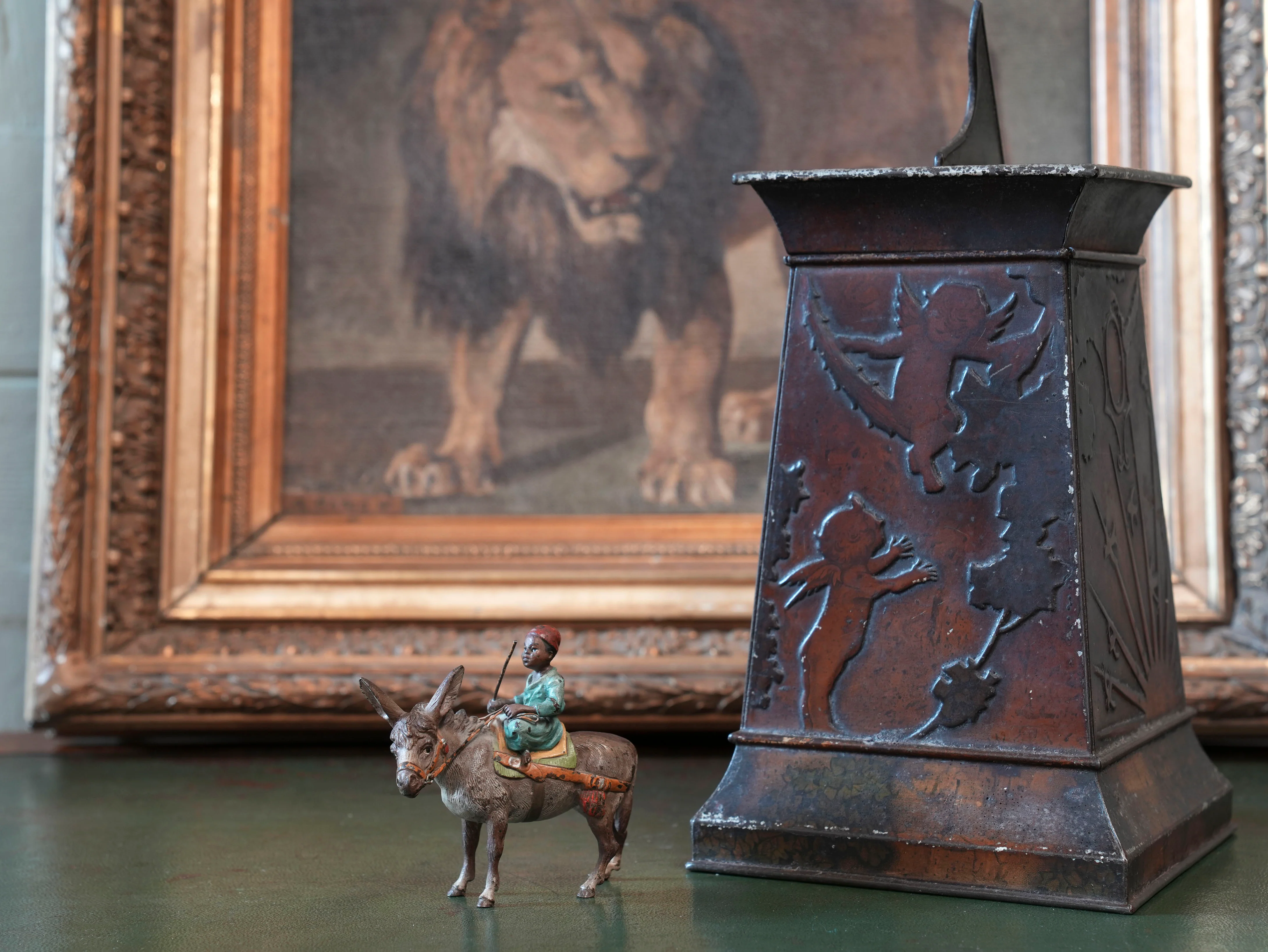 Austrian Cold Painted Bronze Boy & Donkey - Image 5