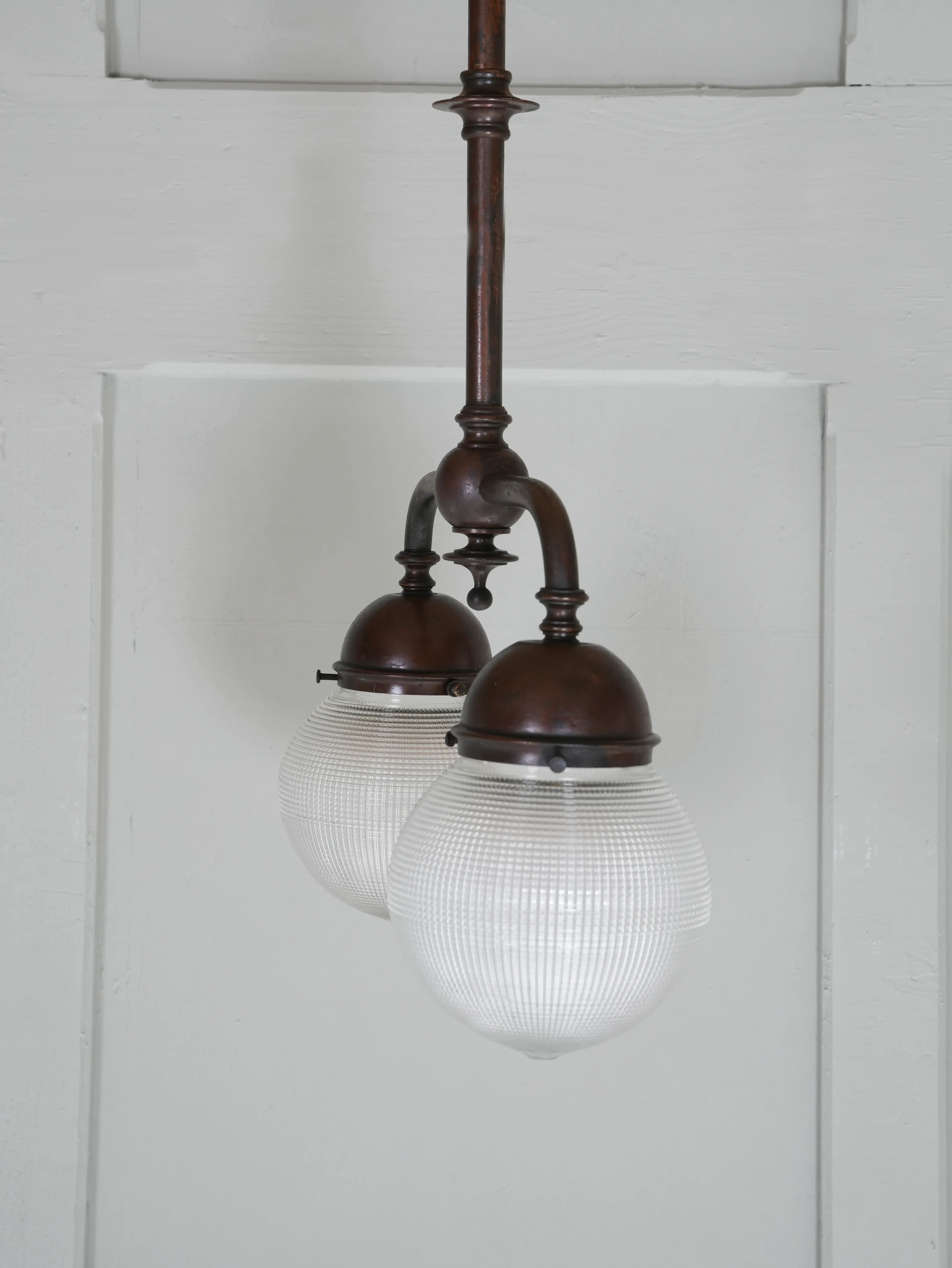 A Twin Holophane Ceiling Light - Image 6