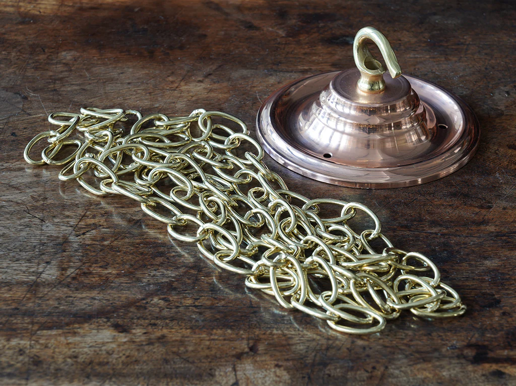 The Grace Opaline Glass Pendant Light in Polished Copper - Image 12