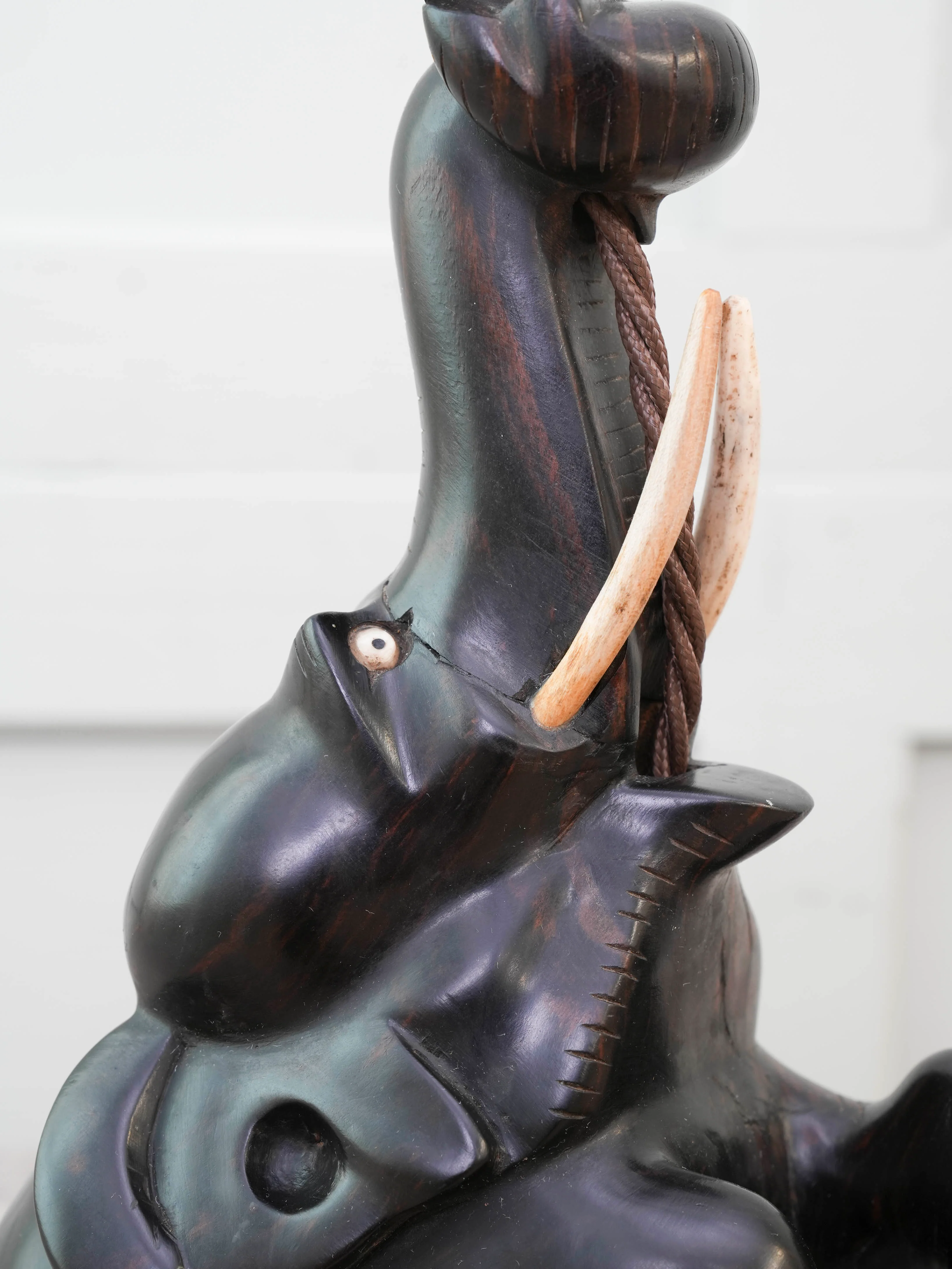 A Rosewood Elephant Lamp - Image 7