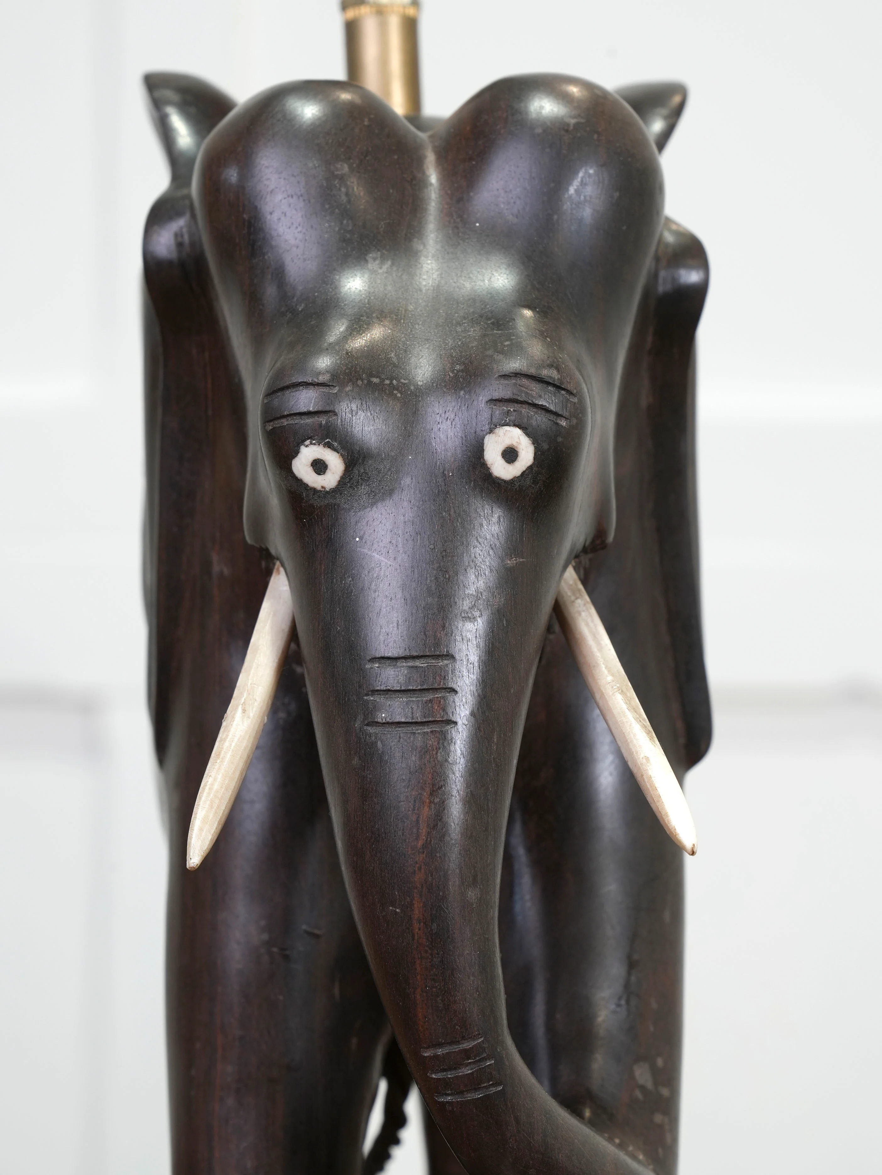 A Rosewood Elephant Table Light - Image 8