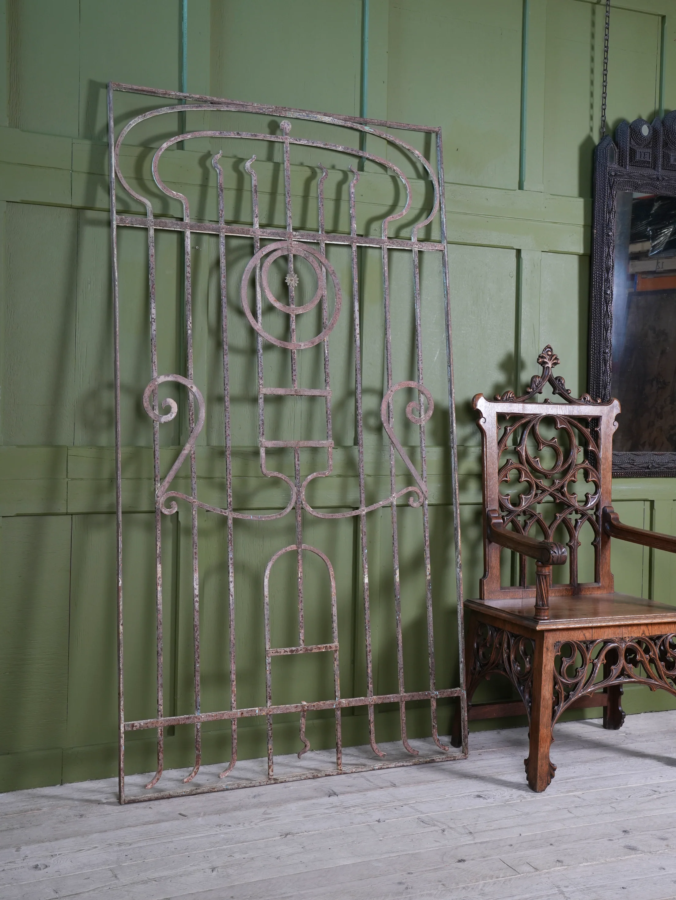 A 19th Century Wrought Iron Gate or Panel