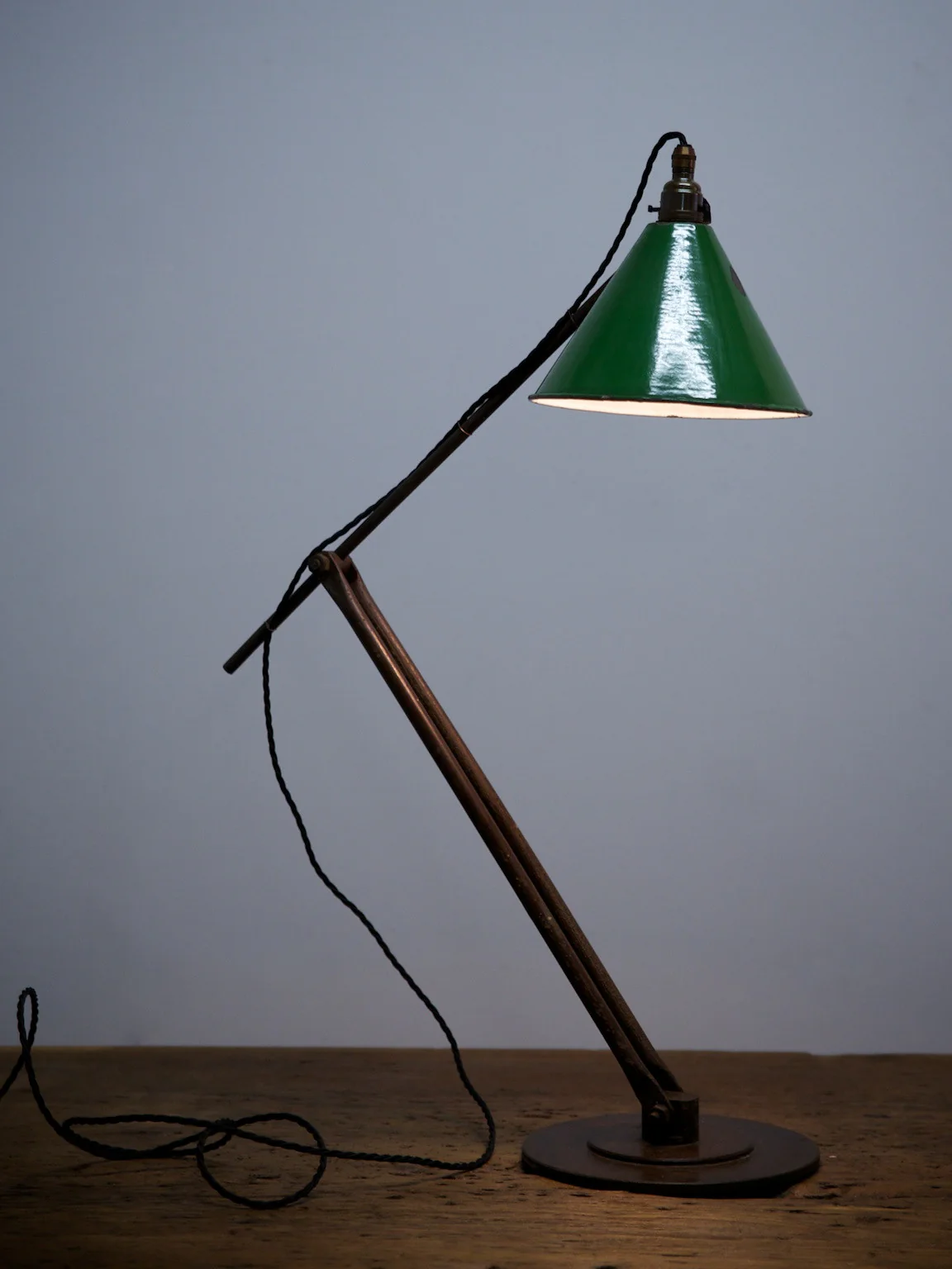 Green Industrial Desk Lamp - Image 9