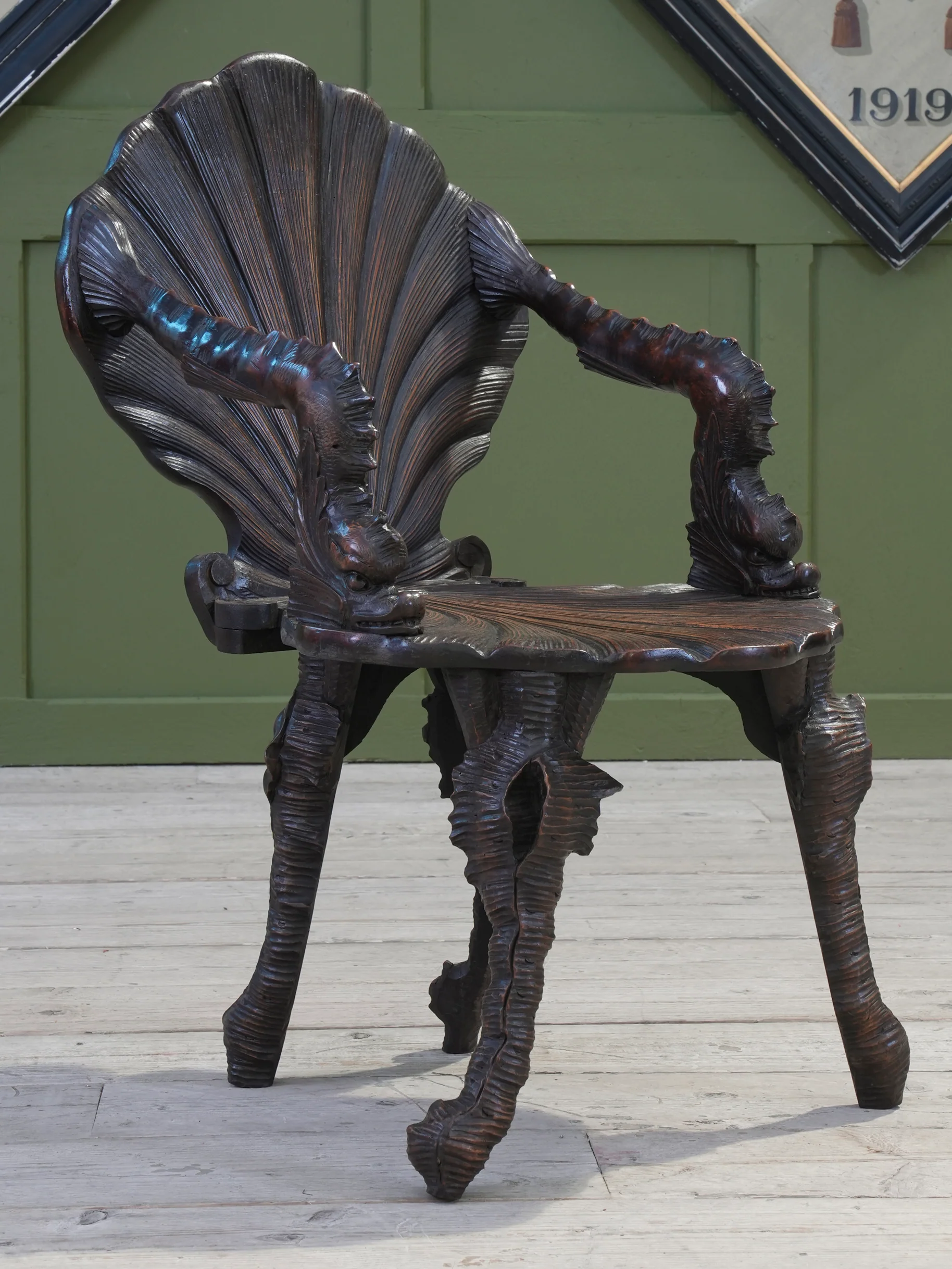 A 19th Century Walnut Grotto Chair - Image 2