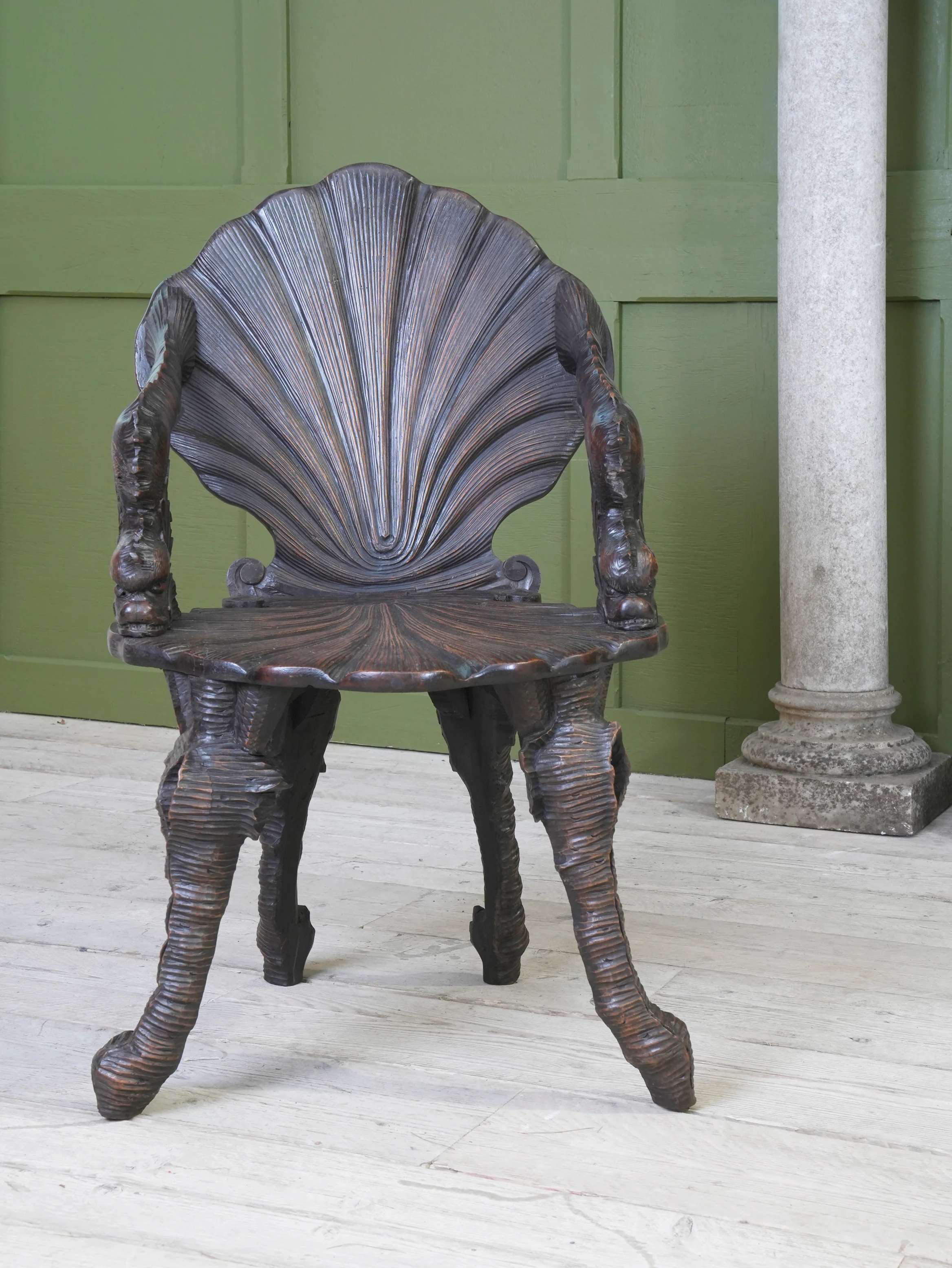 A 19th Century Walnut Grotto Chair - Image 5