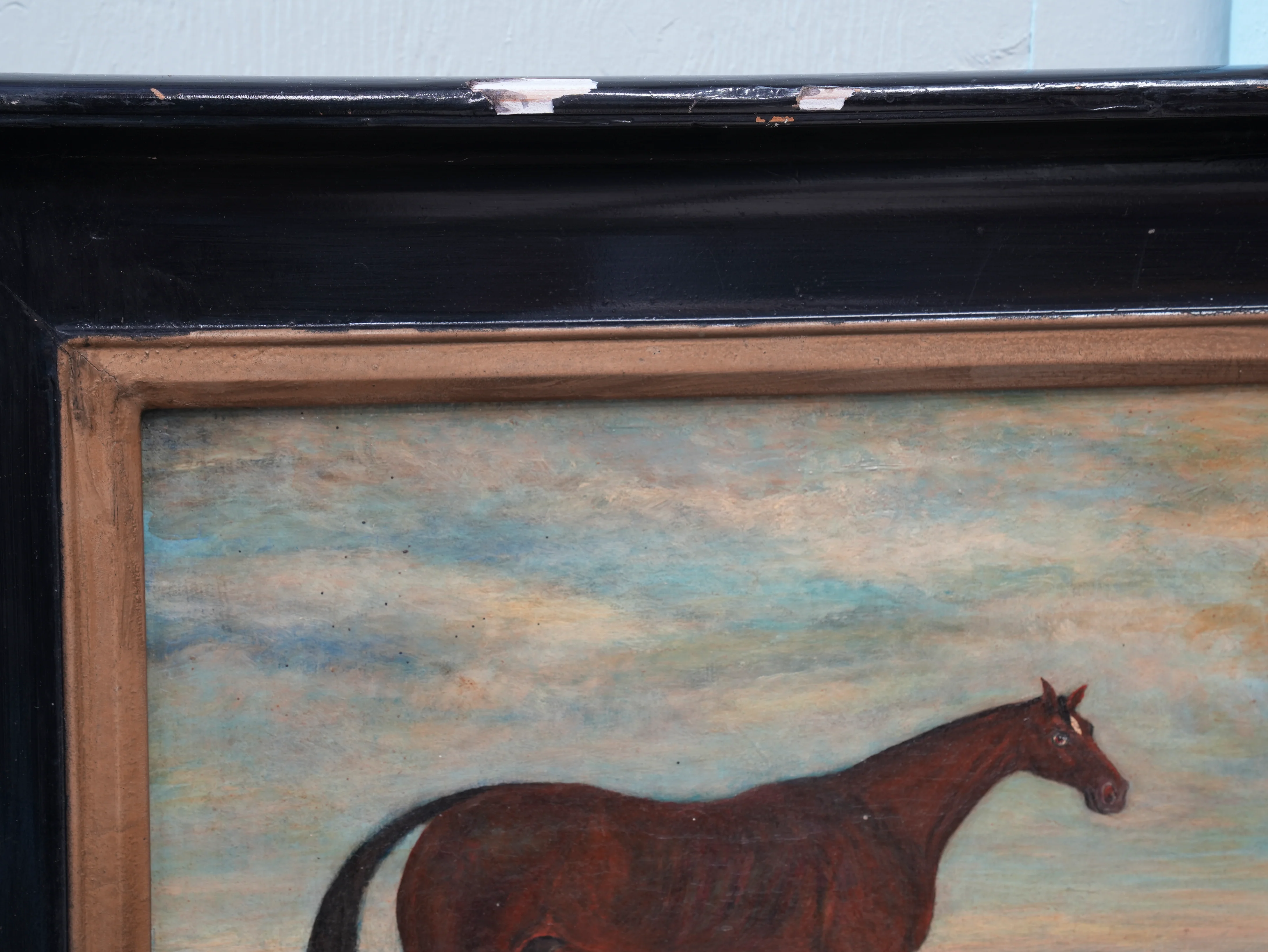 An 18th century Oil of a Bay Mare - Image 7