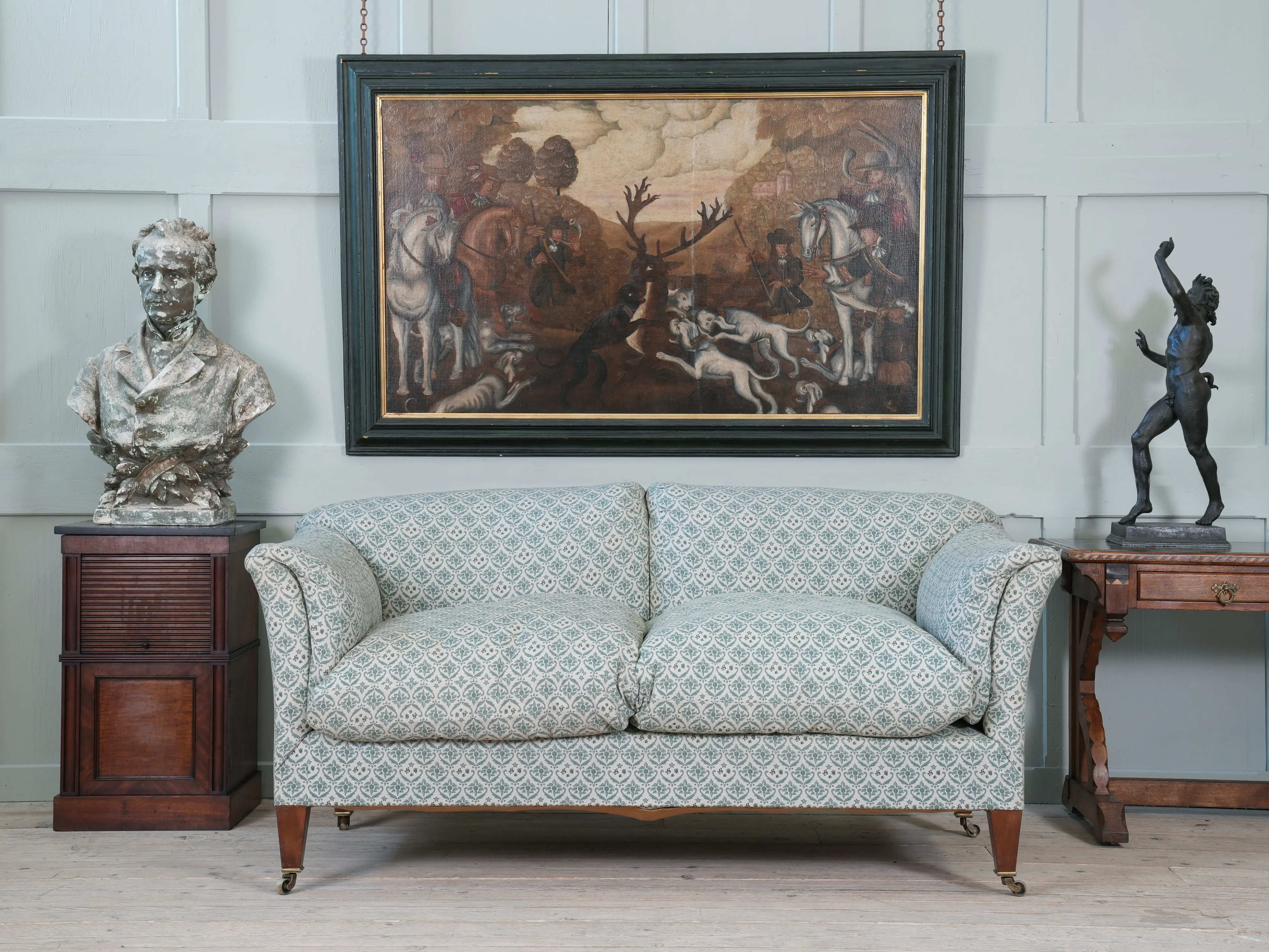 An 18th Century Painting of a Hunting Scene - Image 6