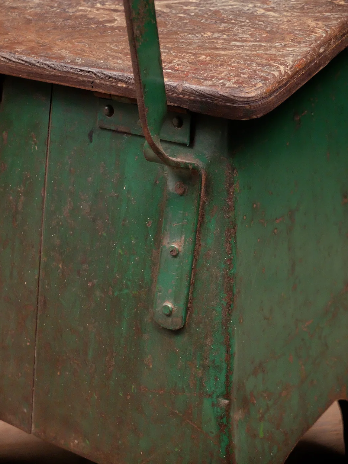 Painted Steel Industrial Chair - Image 8