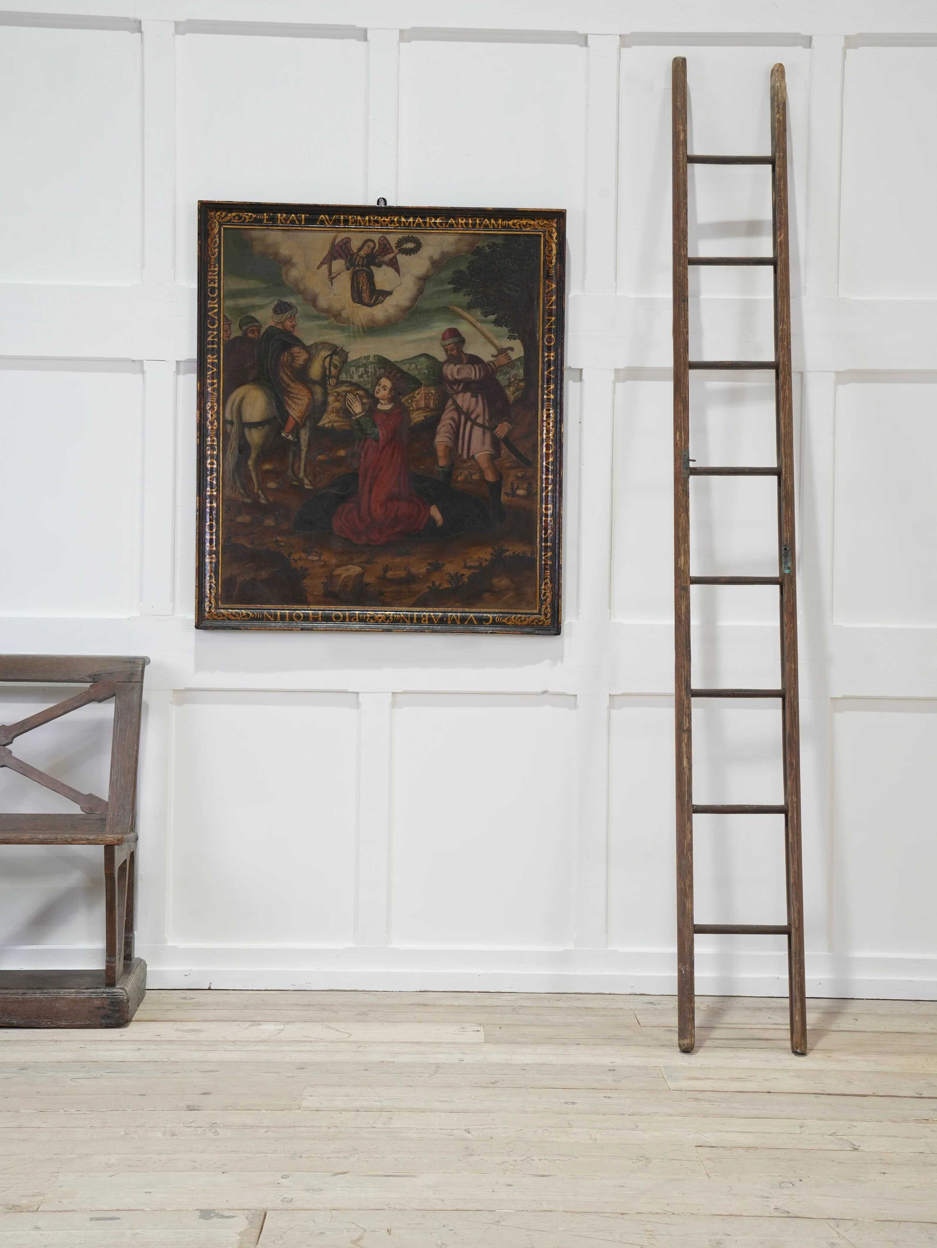A 19th Century Folding Pole Ladder - Image 3