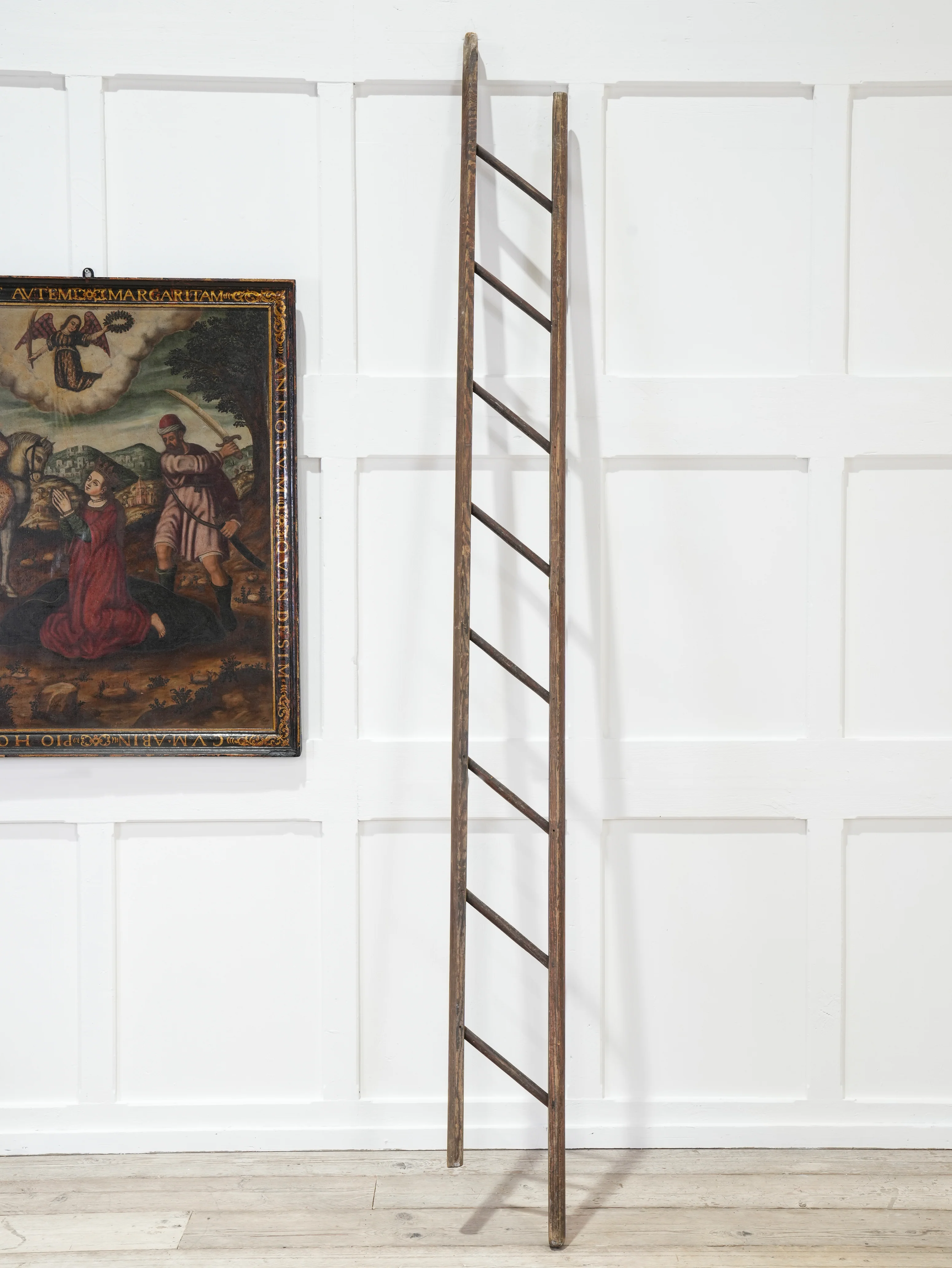 A 19th Century Folding Pole Ladder - Image 9