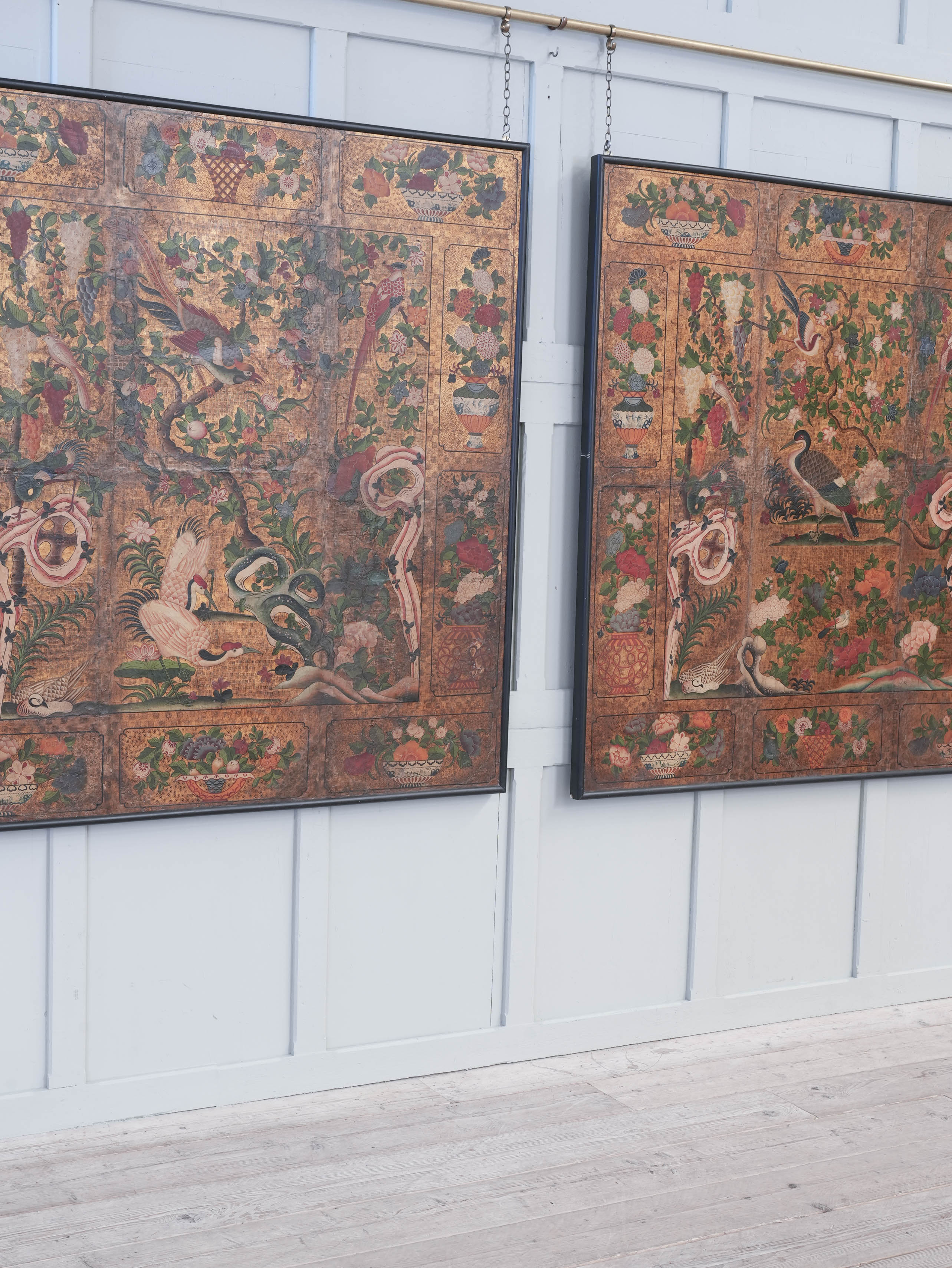 A Pair of Early 18th Century “Japanese” Leather Panels - Image 2