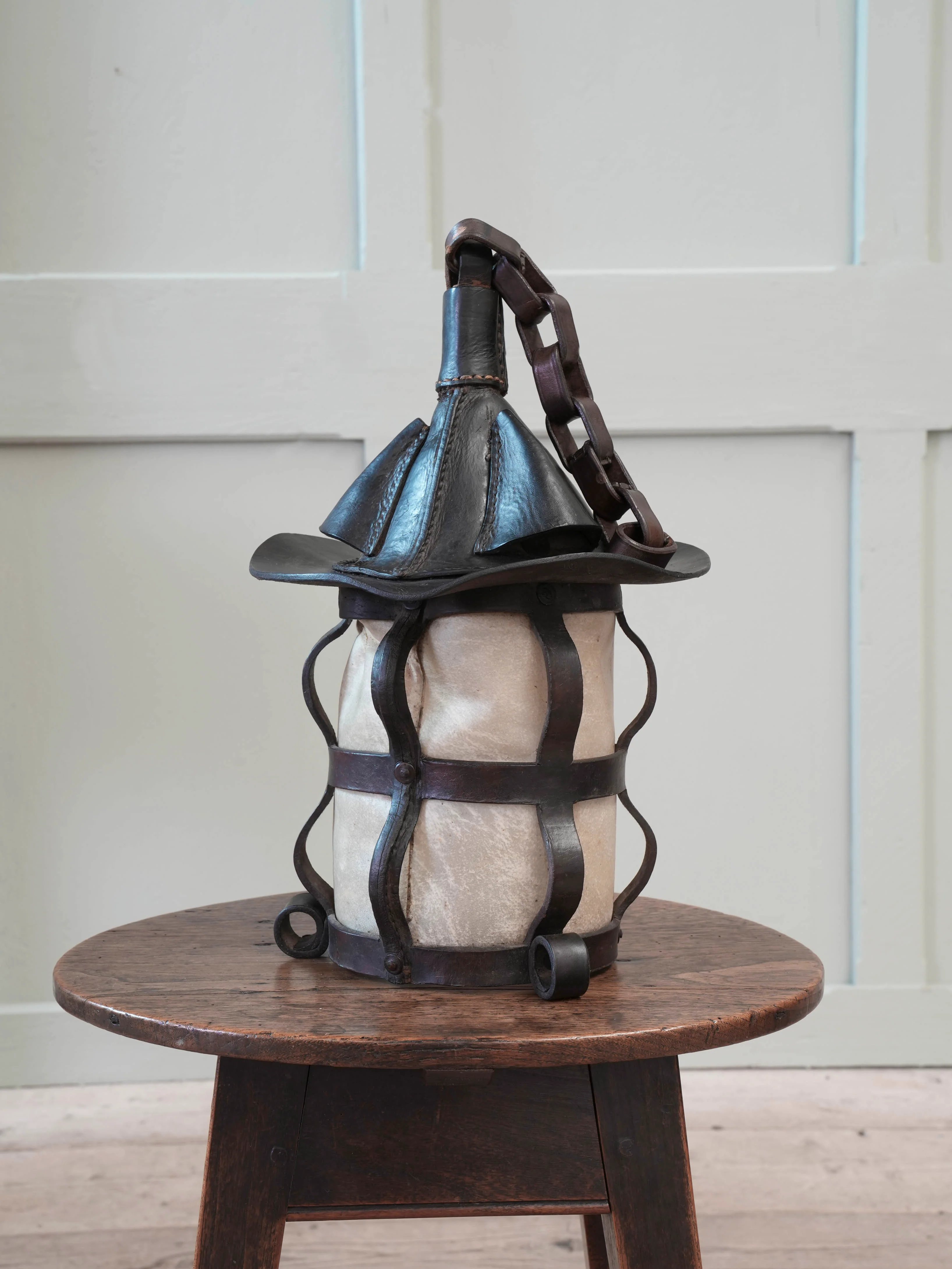 A Leather & Velum Lantern - Image 11