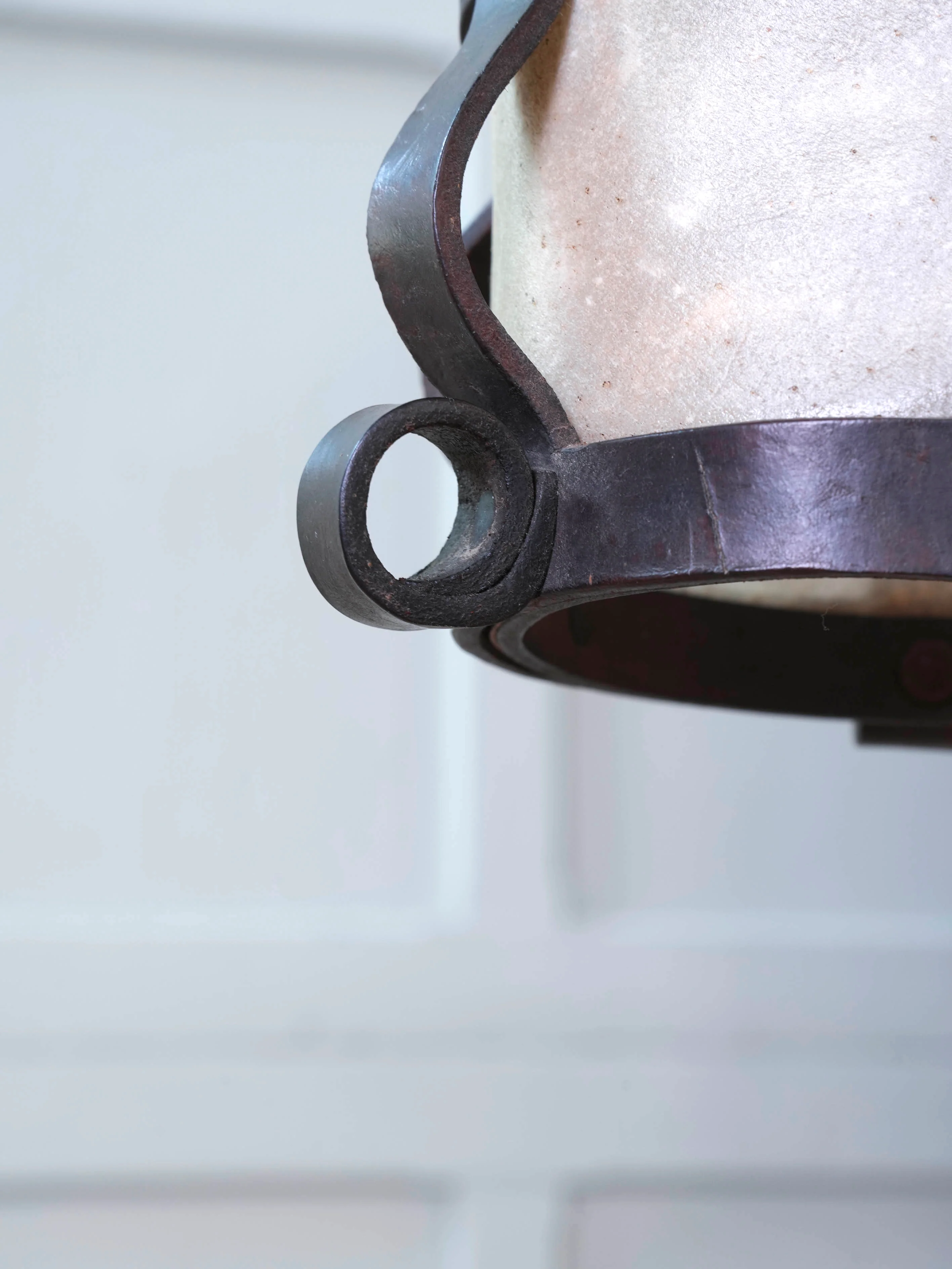 A Leather & Velum Lantern - Image 4