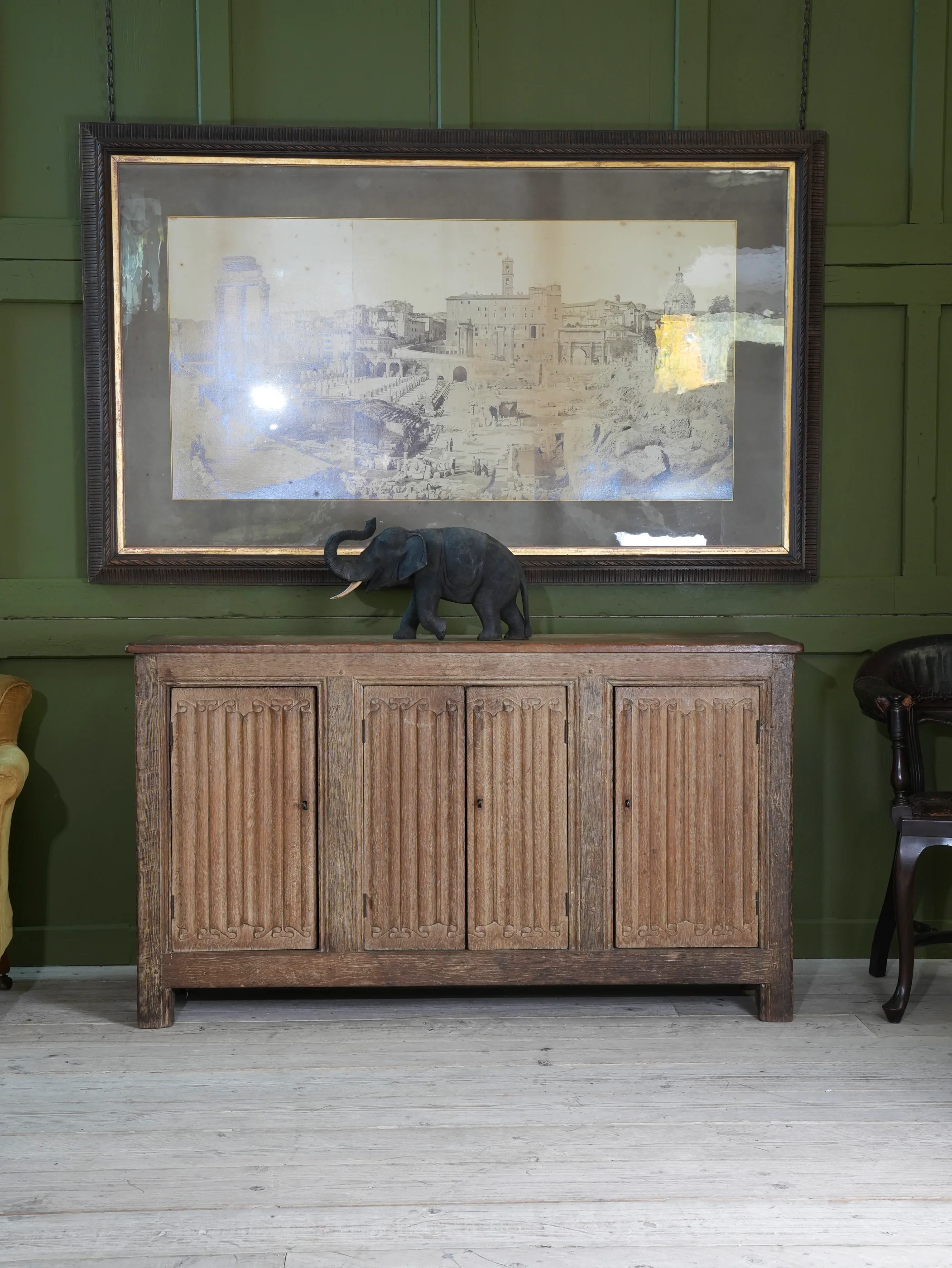 A 19th Century Limed Oak Cupboard or Server - Image 14