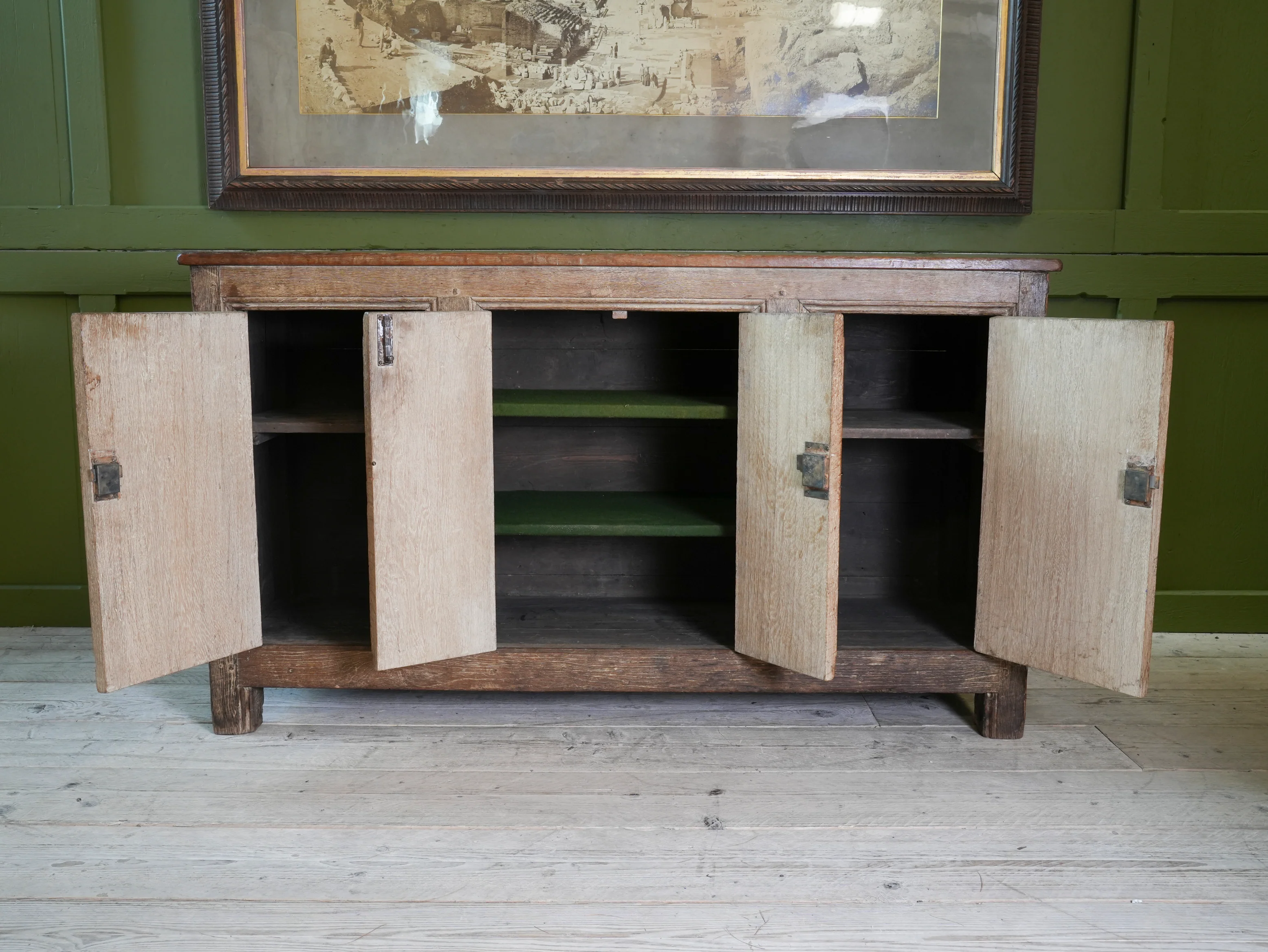 A 19th Century Limed Oak Cupboard or Server - Image 7