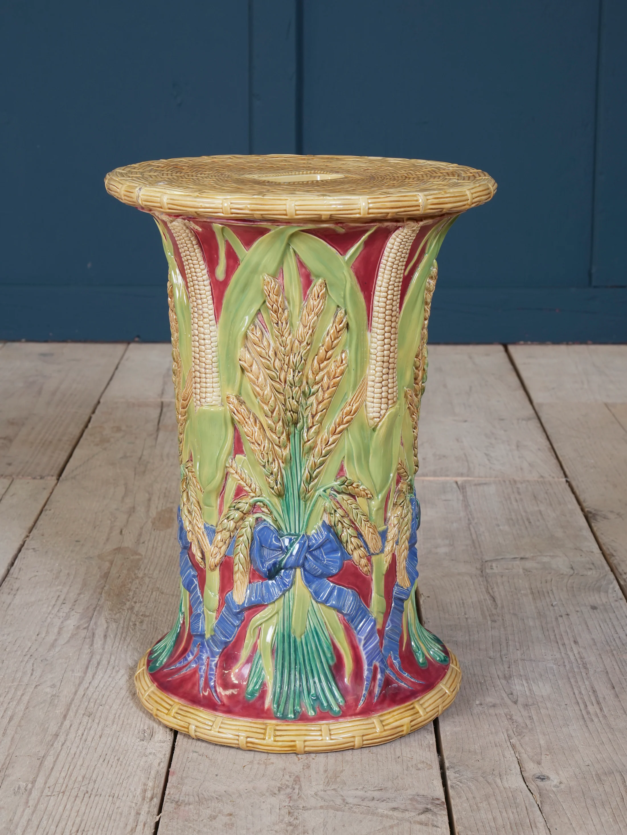 A Majolica Garden Stool by John Adams - Image 10