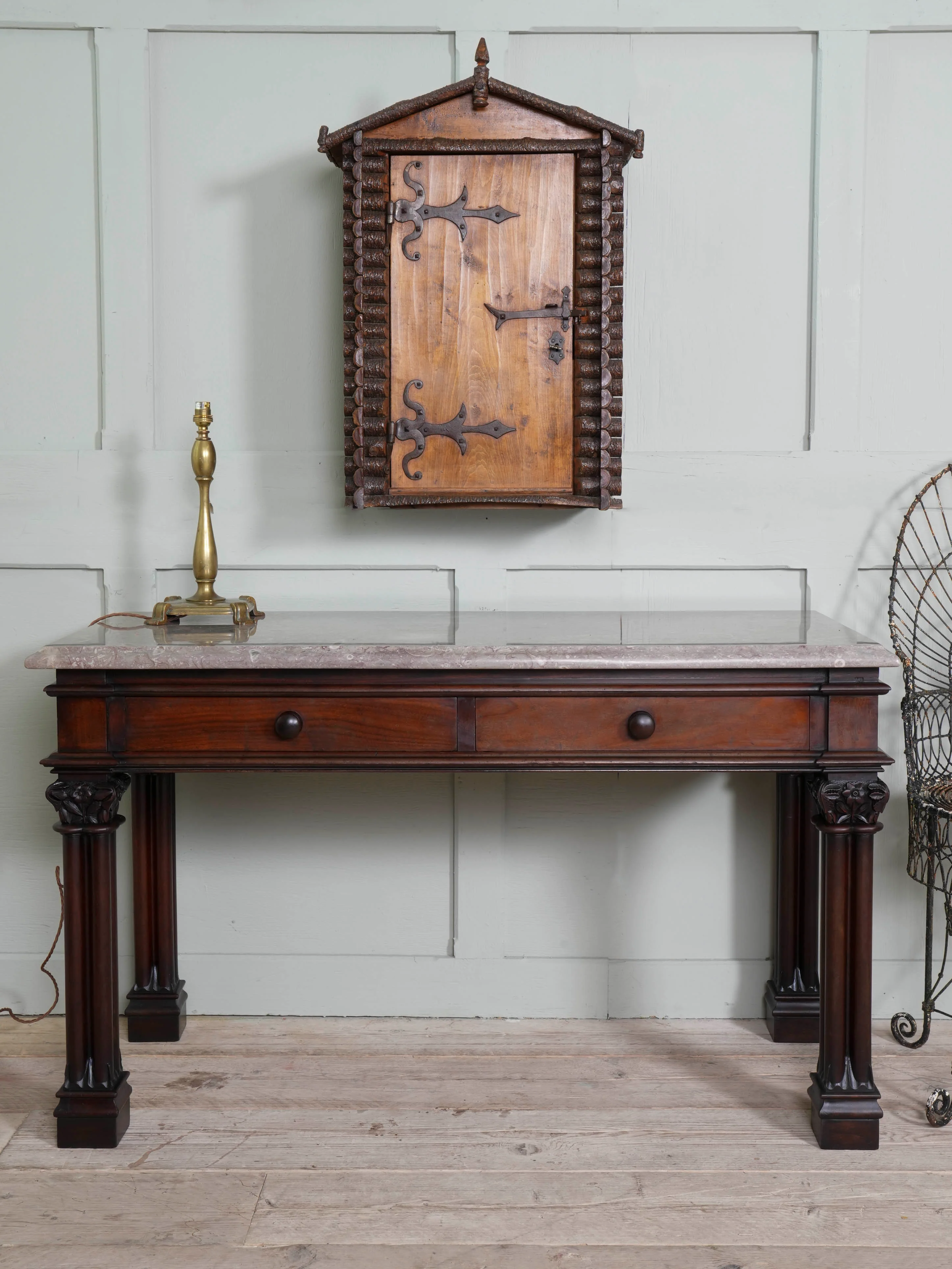 A 19th Century Marble Top Serving Table - Image 2