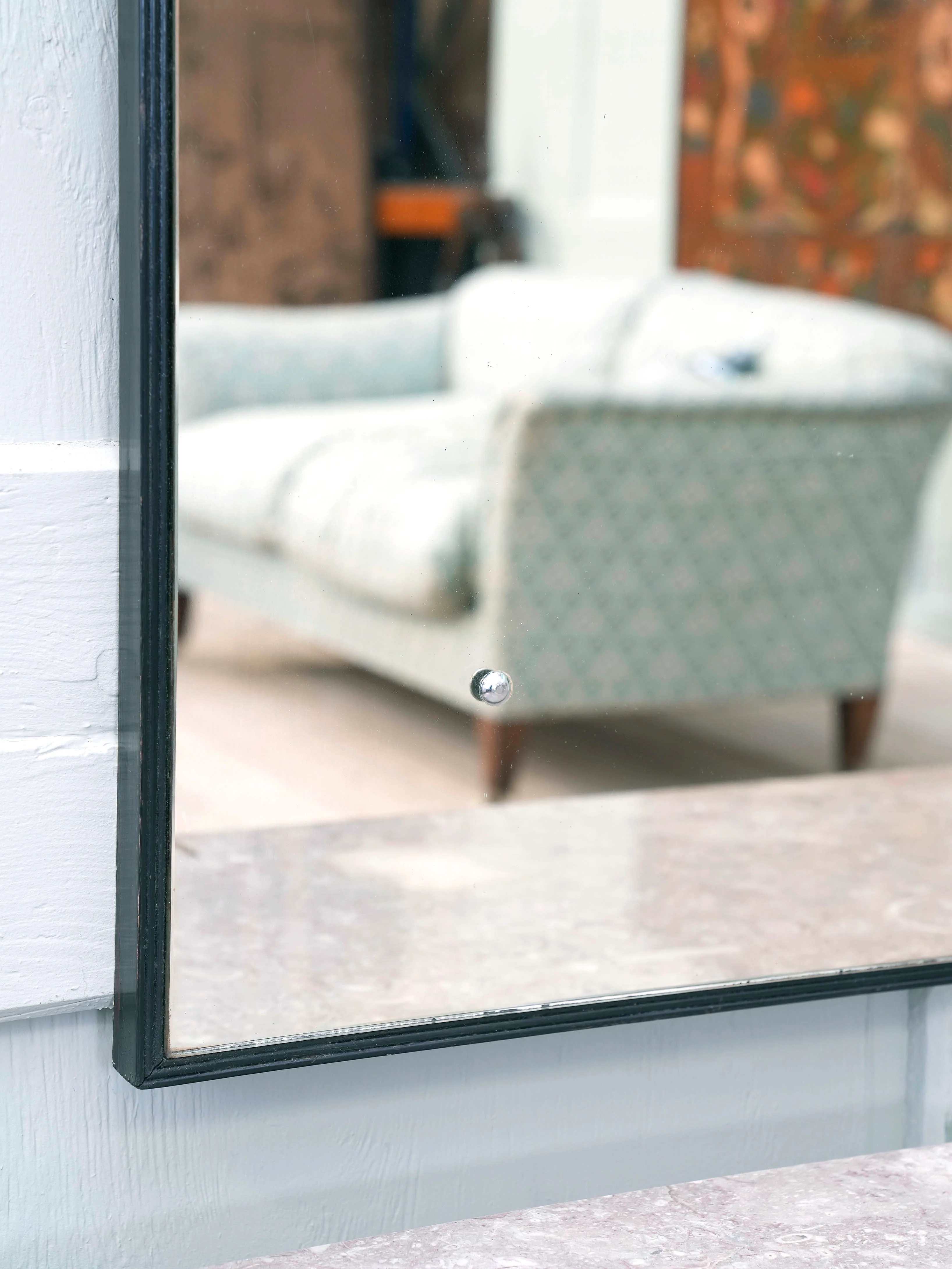 A Domed Top Mirror in a Reeded Timber frame - Image 5