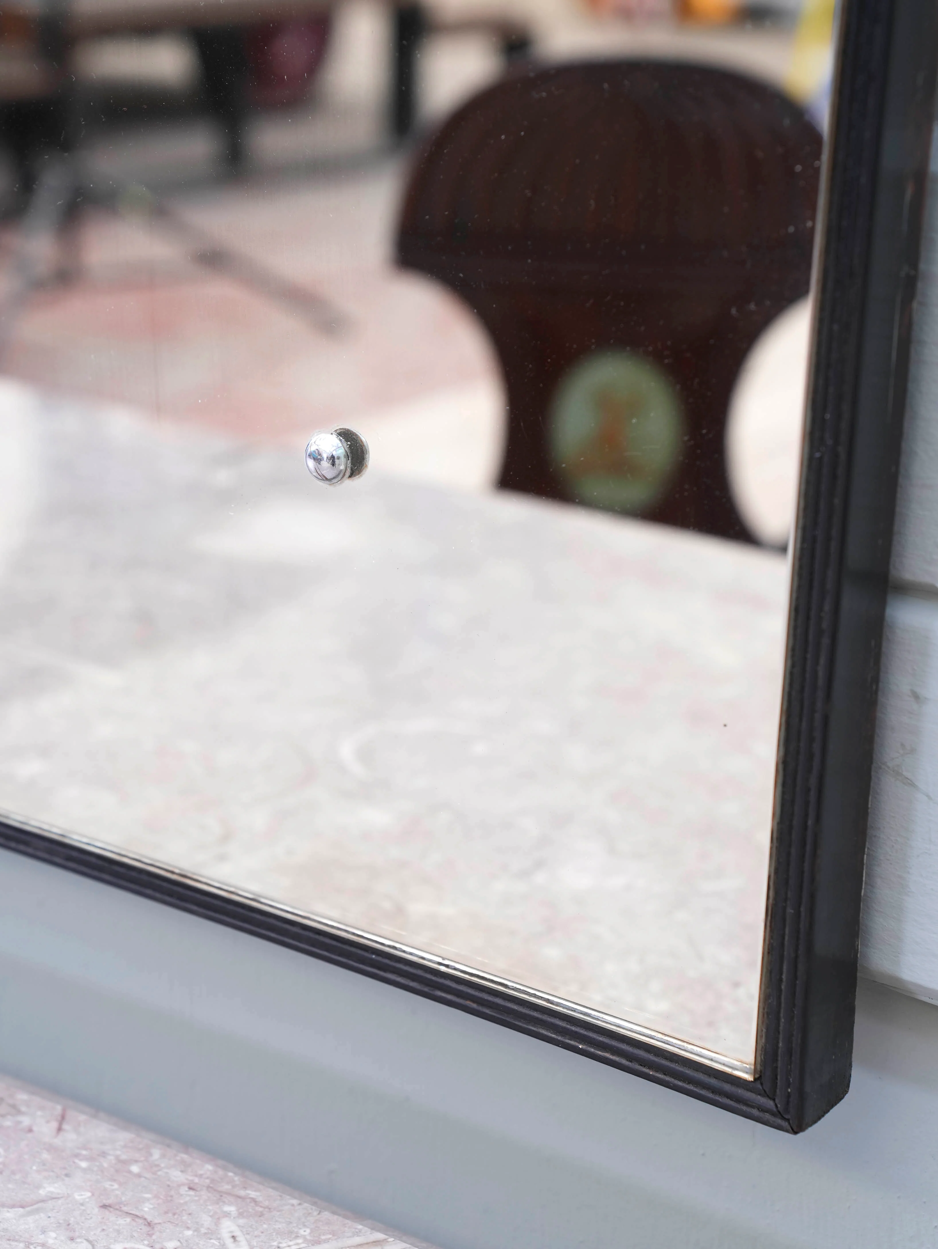 A Domed Top Mirror in a Reeded Timber frame - Image 7