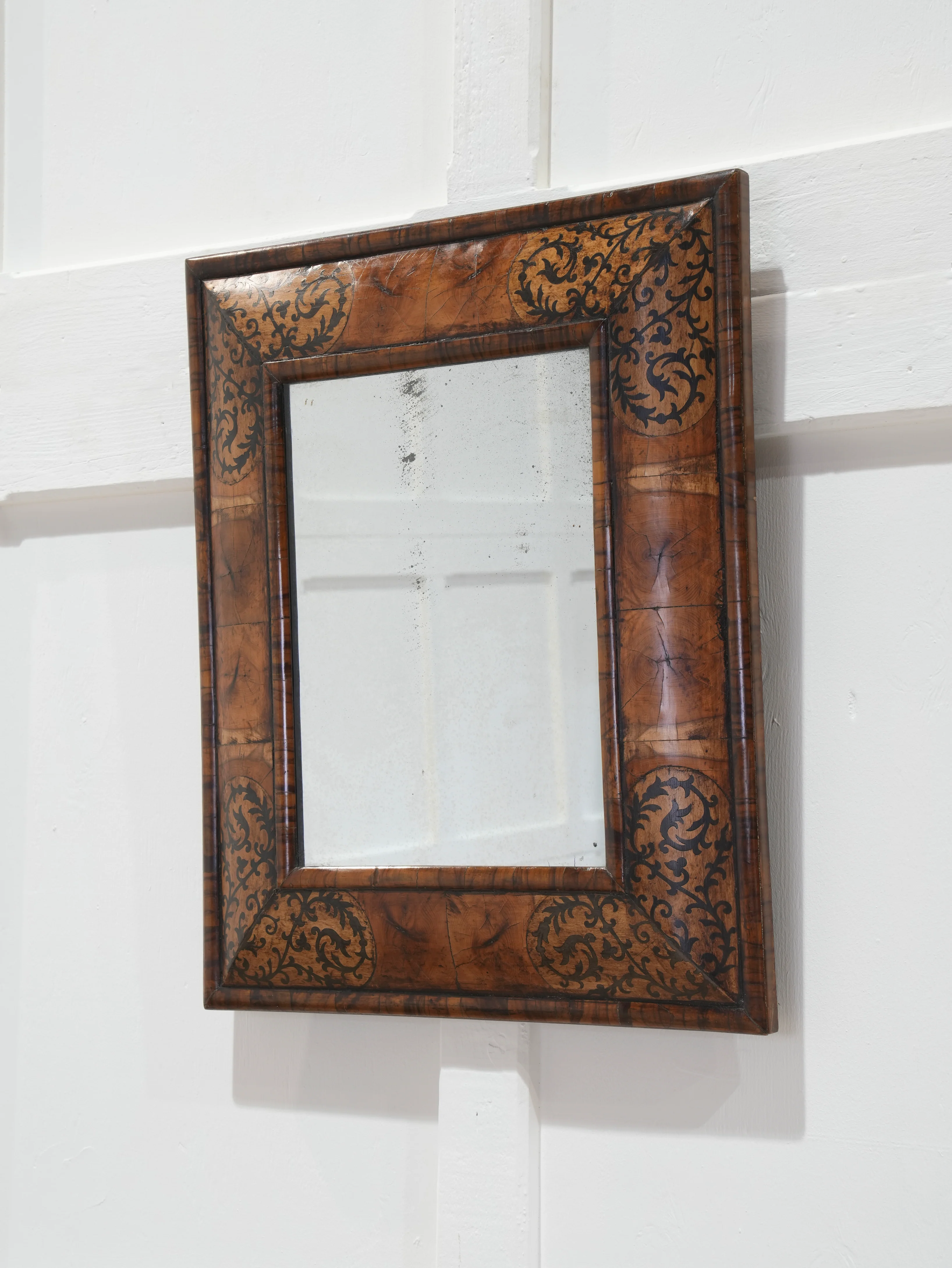 A William & Mary Cushion Mirror - Image 2