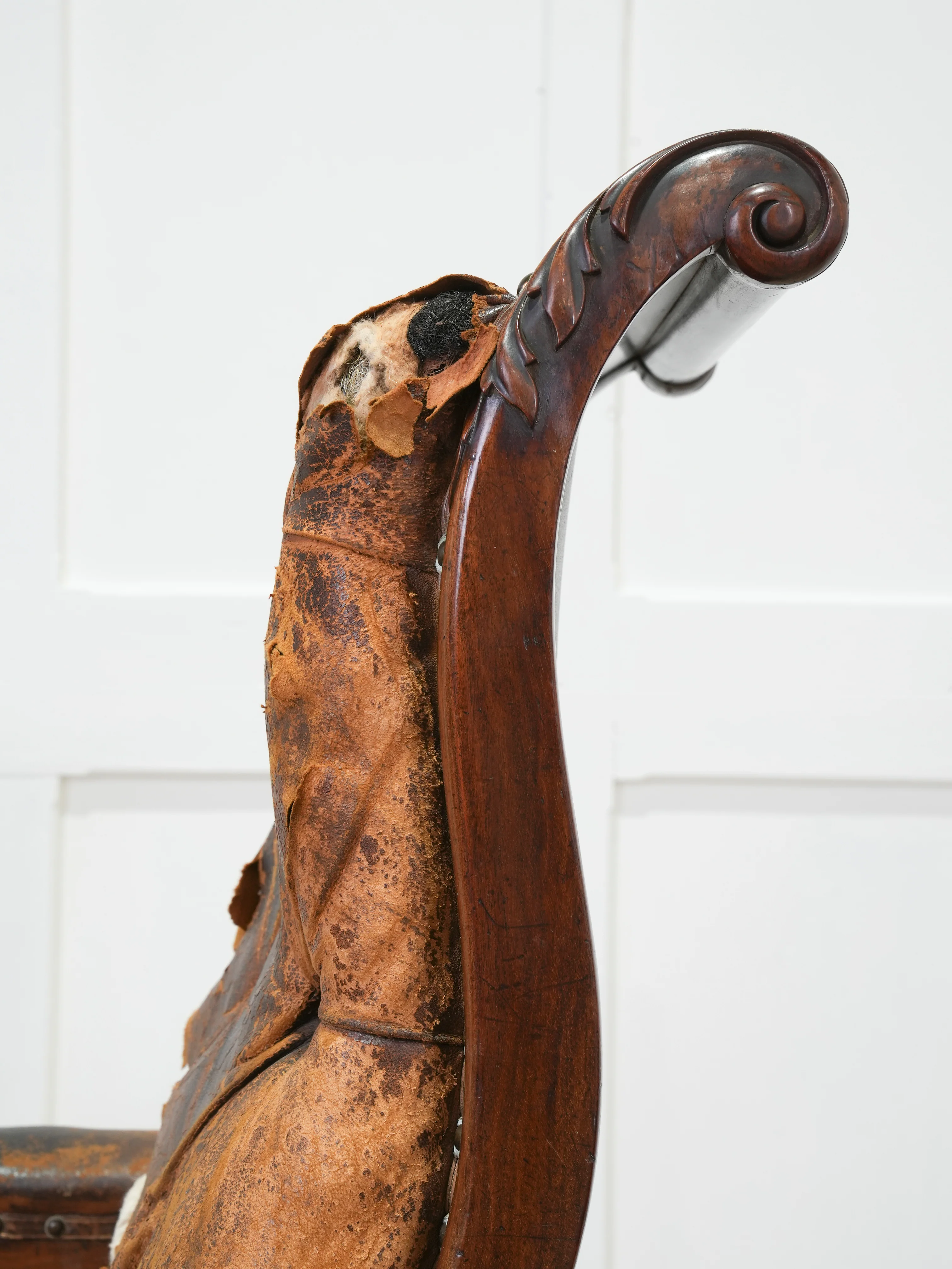 A 19th Century Neo- Classical Mahogany Library Chair - Image 9