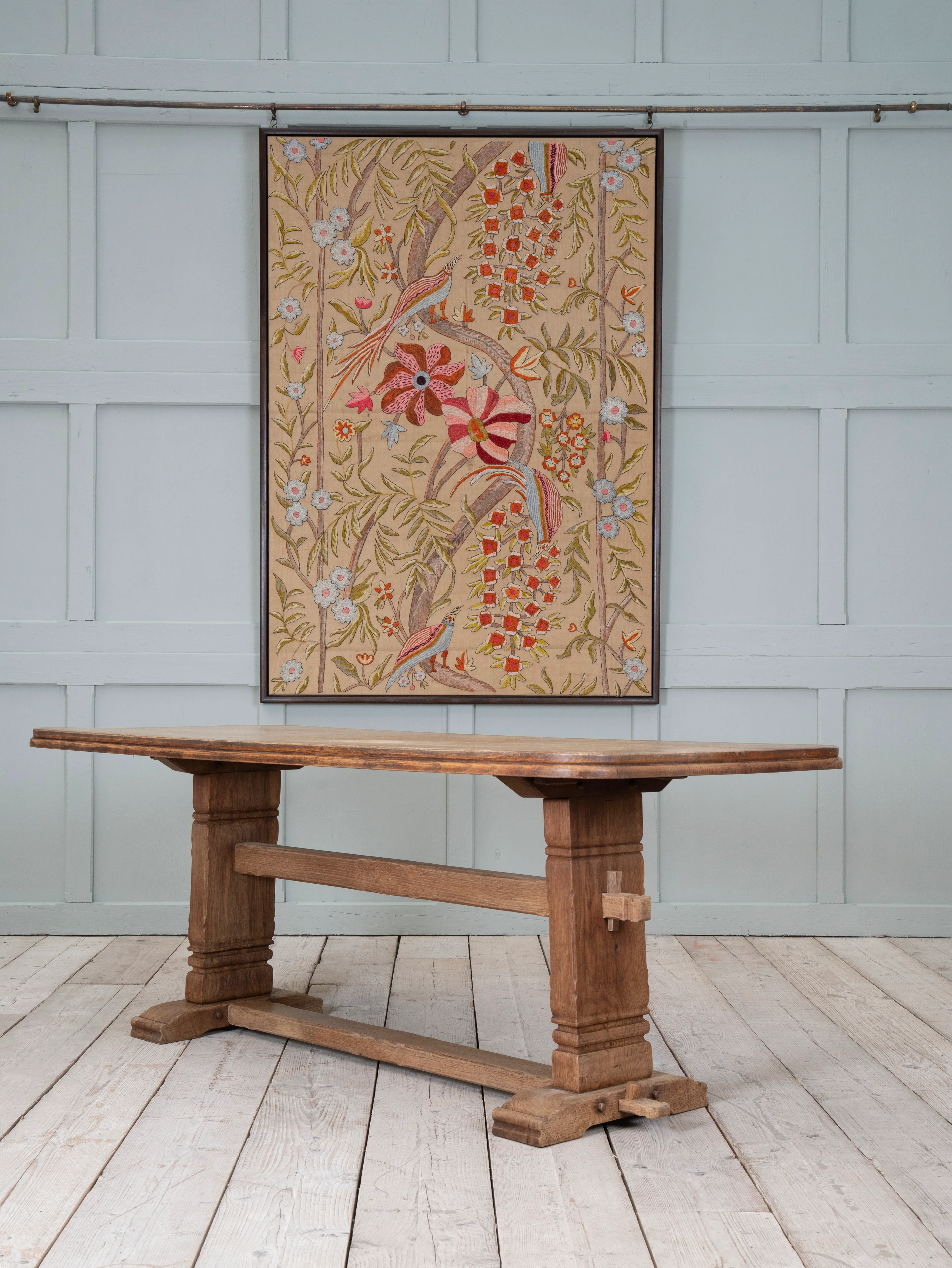 English Oak Arts & Crafts Refectory Table - Image 4