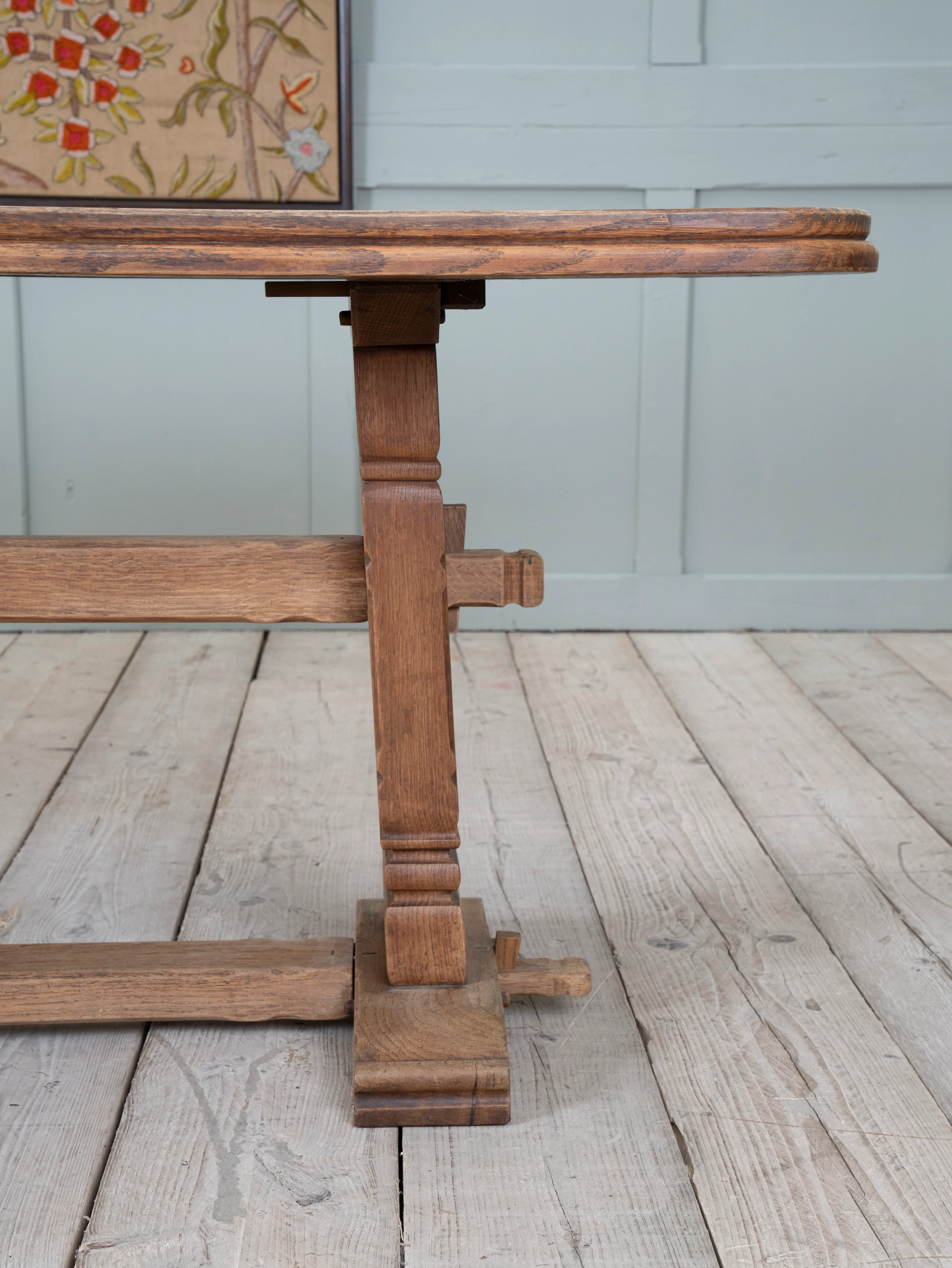 English Oak Arts & Crafts Refectory Table - Image 8