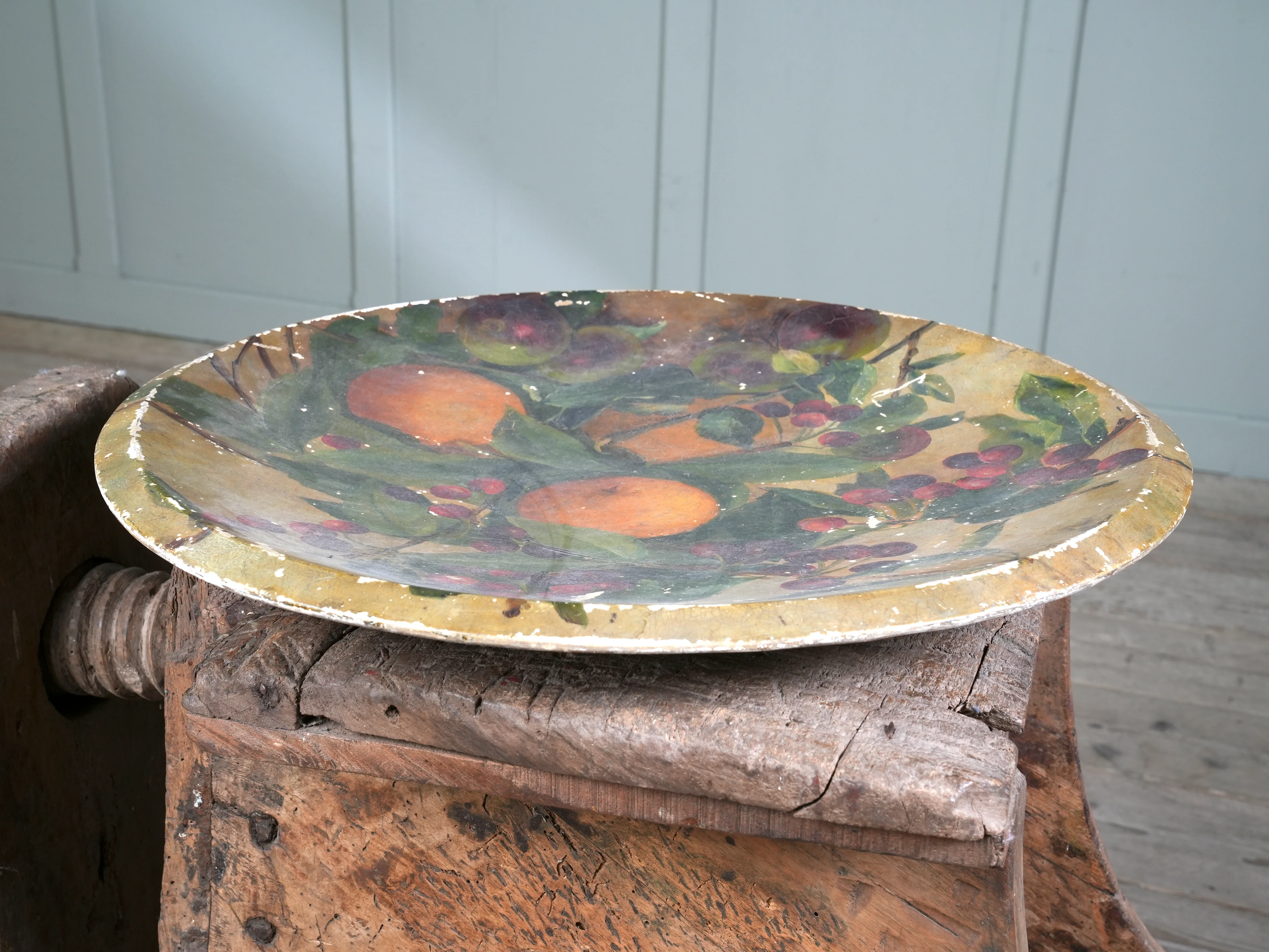 Painted Plaster Platter - Image 7