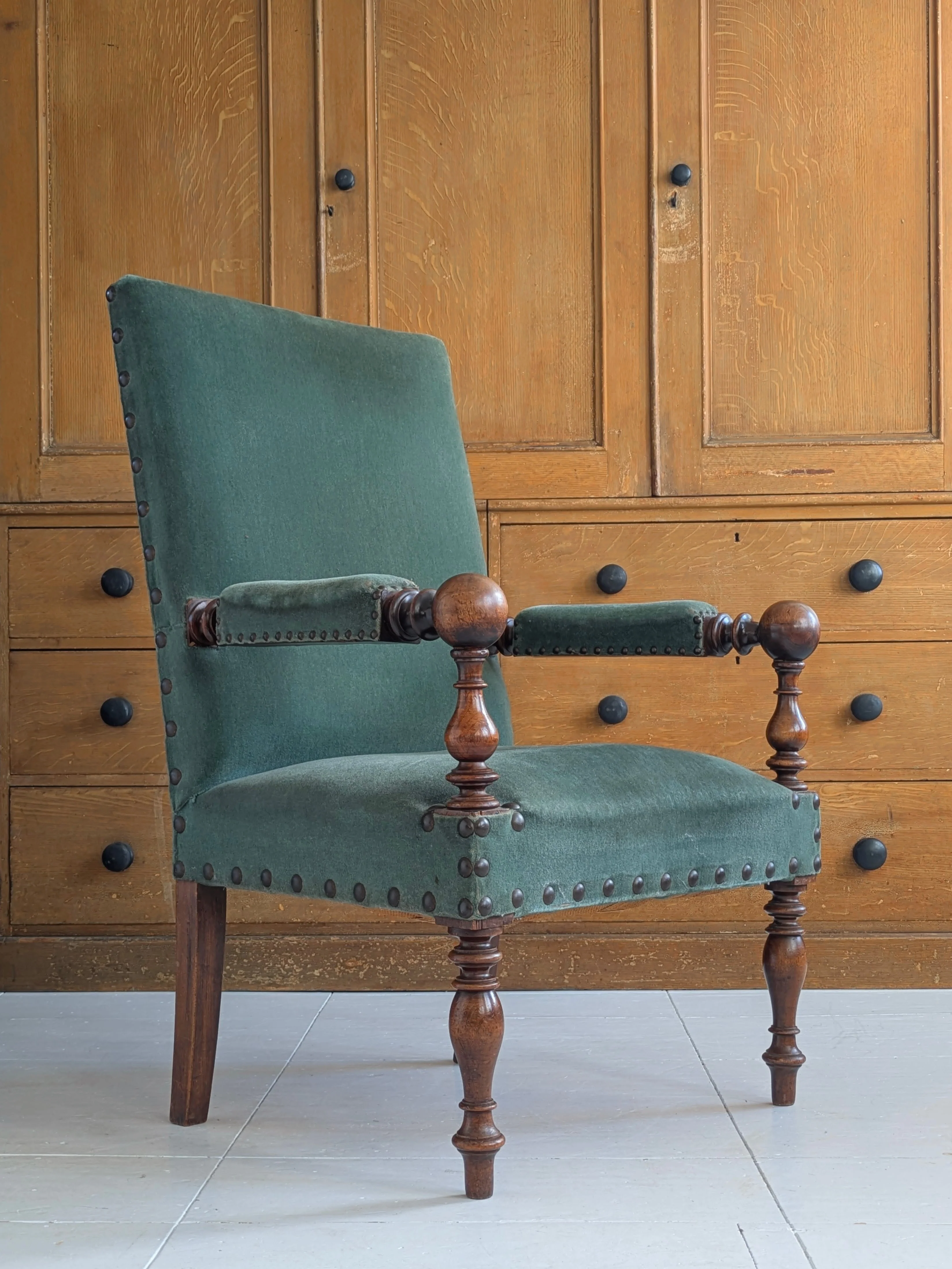 A Pair of 19th Century Walnut Armchairs - Image 4