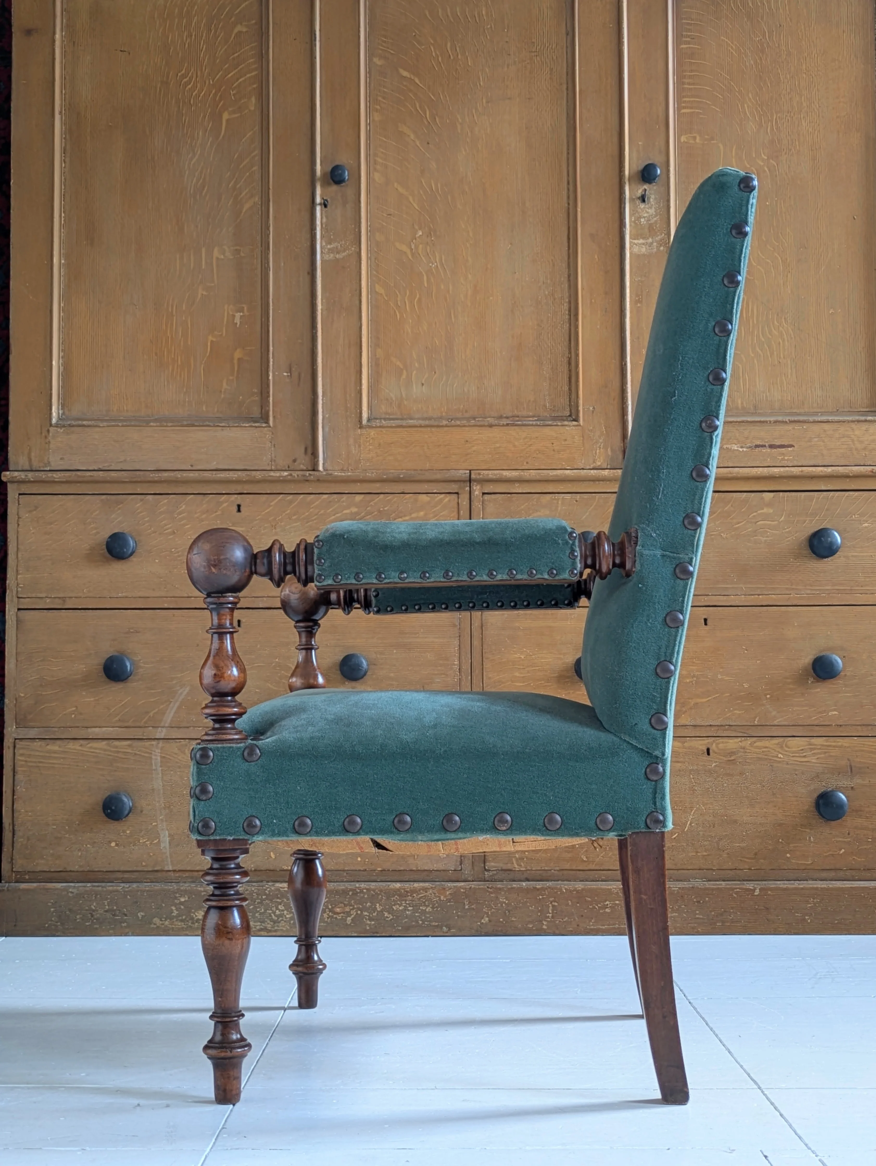 A Pair of 19th Century Walnut Armchairs - Image 5