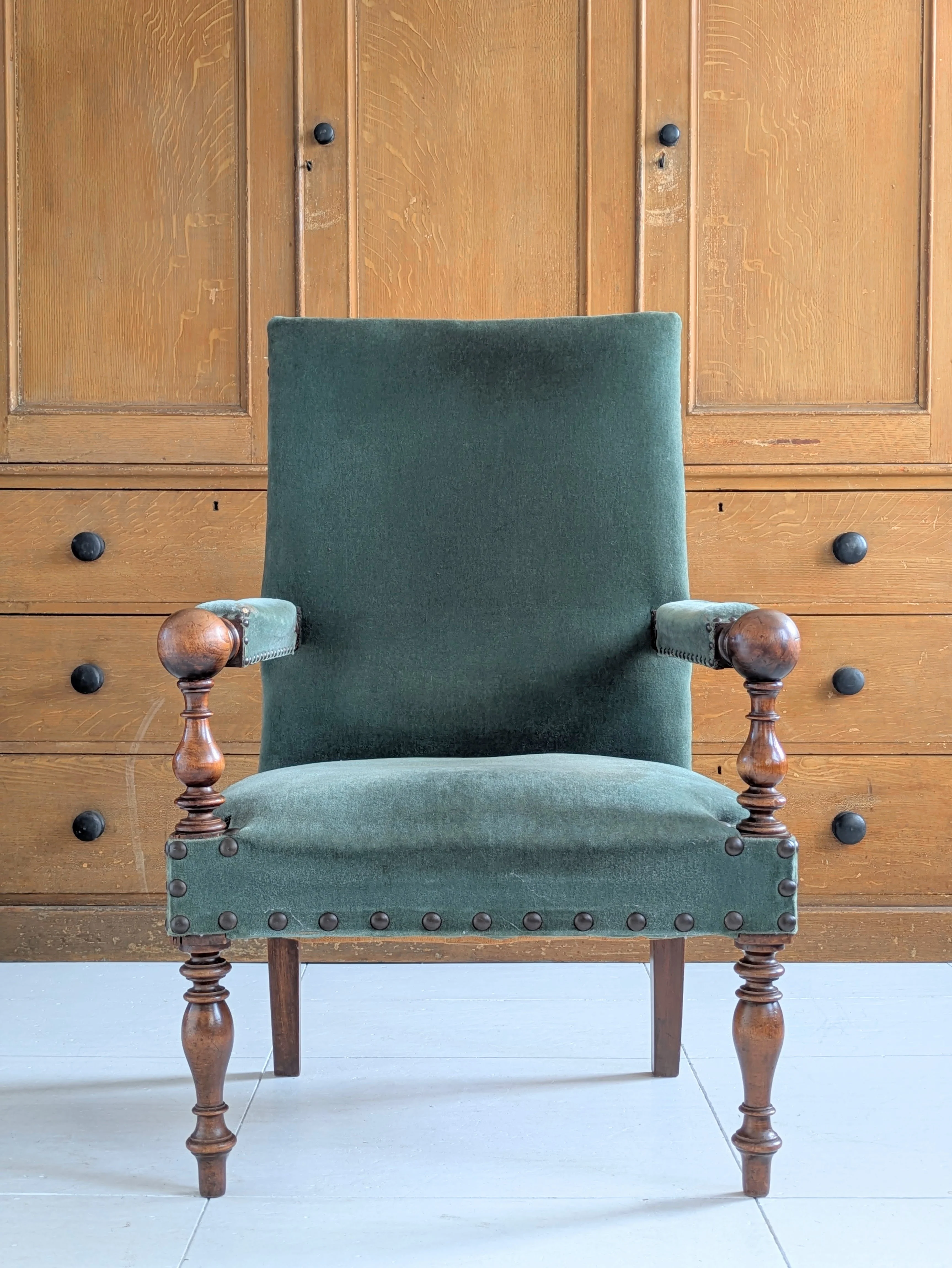 A Pair of 19th Century Walnut Armchairs - Image 6