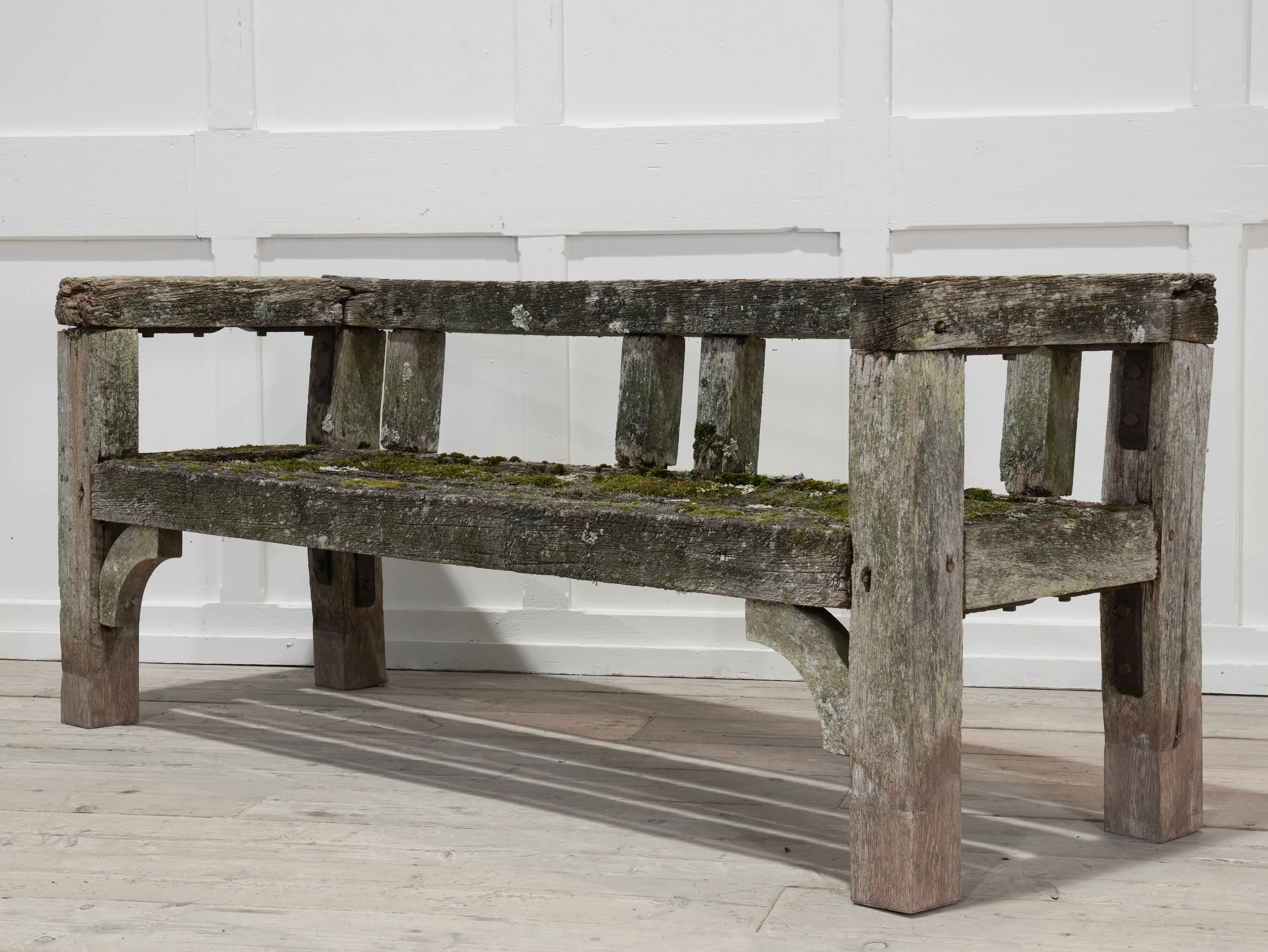 A Pair of Oak Estate Benches - Image 20