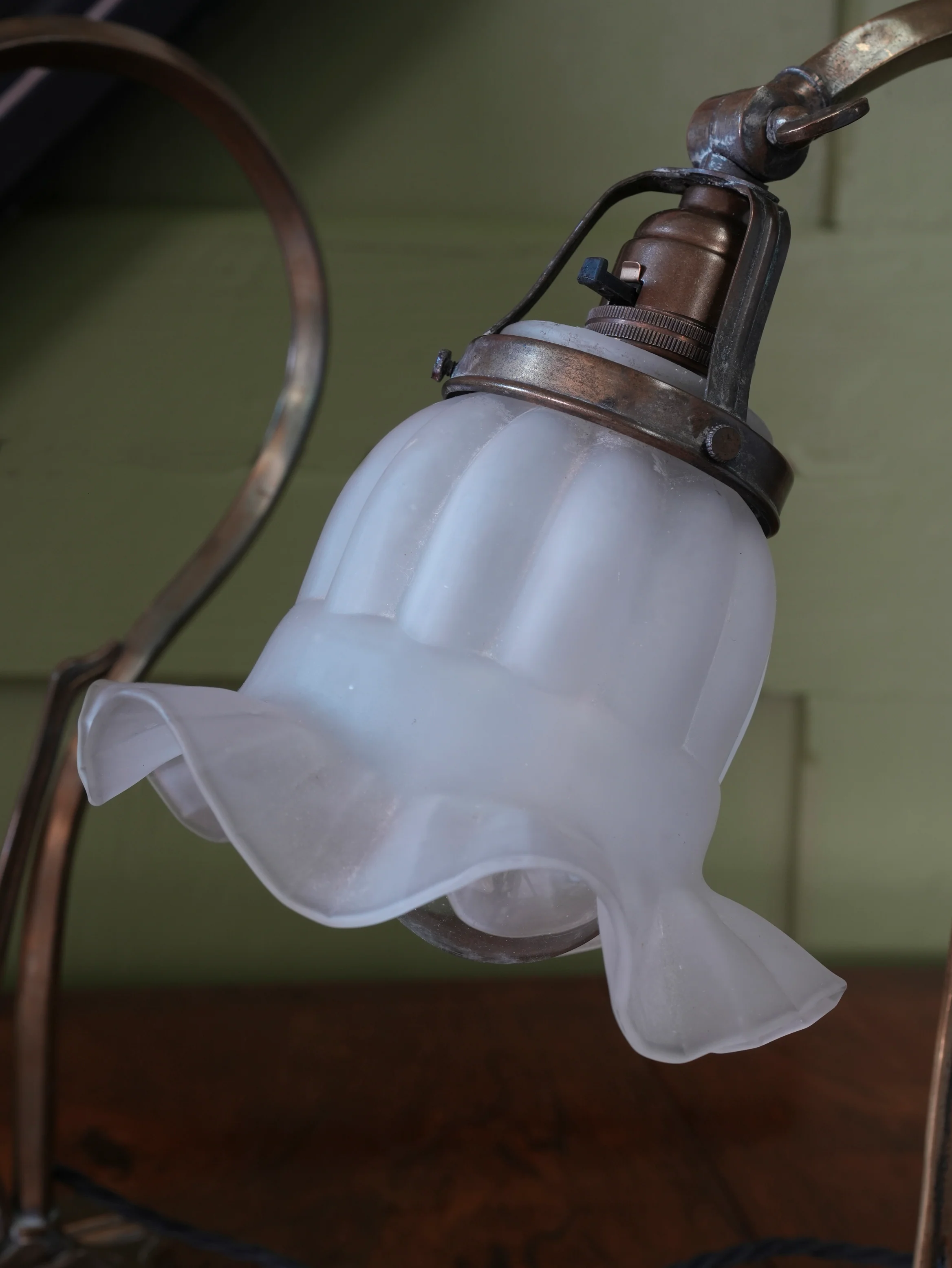 A Pair of Early 20th Century Brass Table Lamps - Image 4