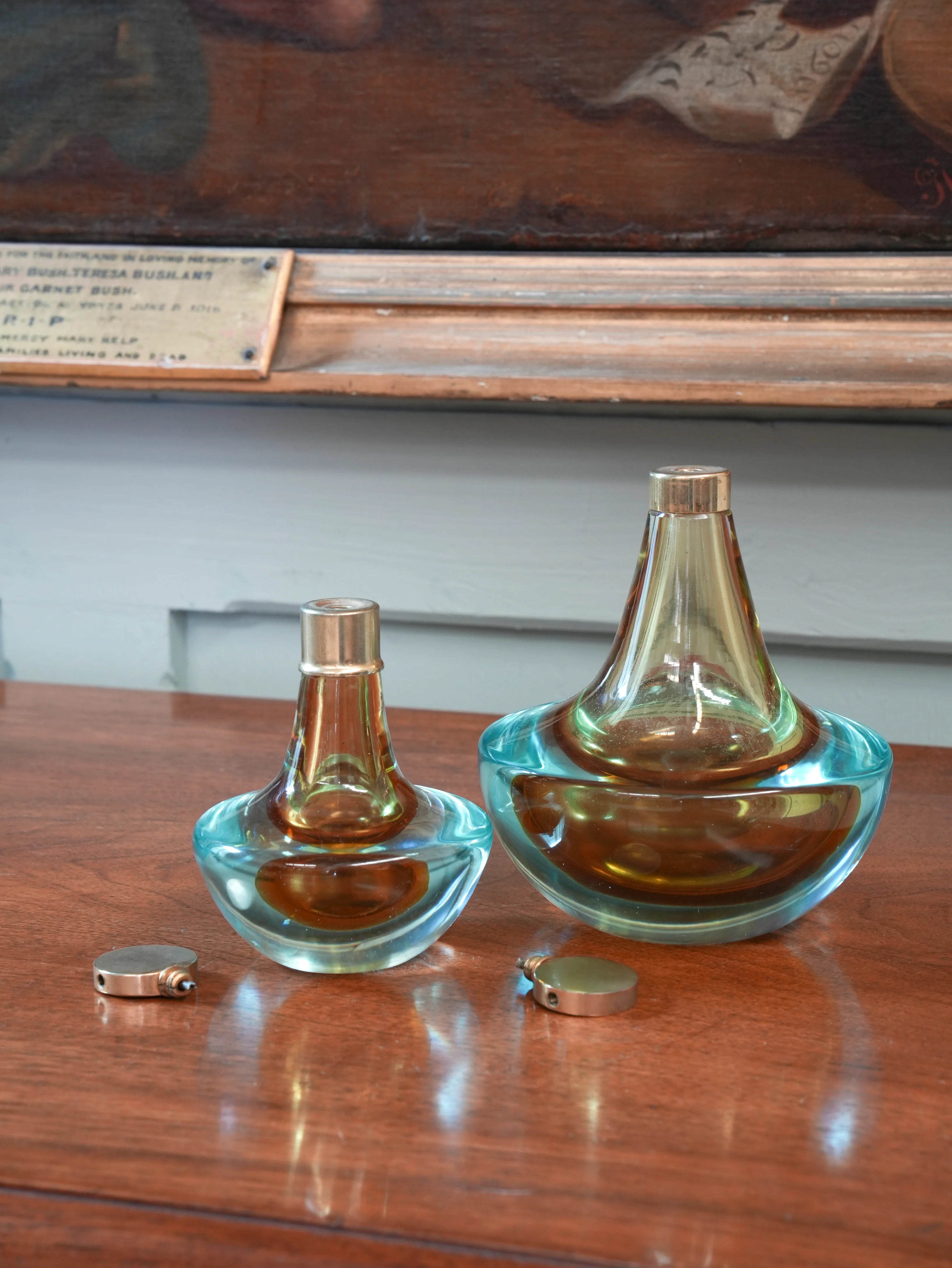 A Pair of Murano Sommerso Scent Bottles - Image 2