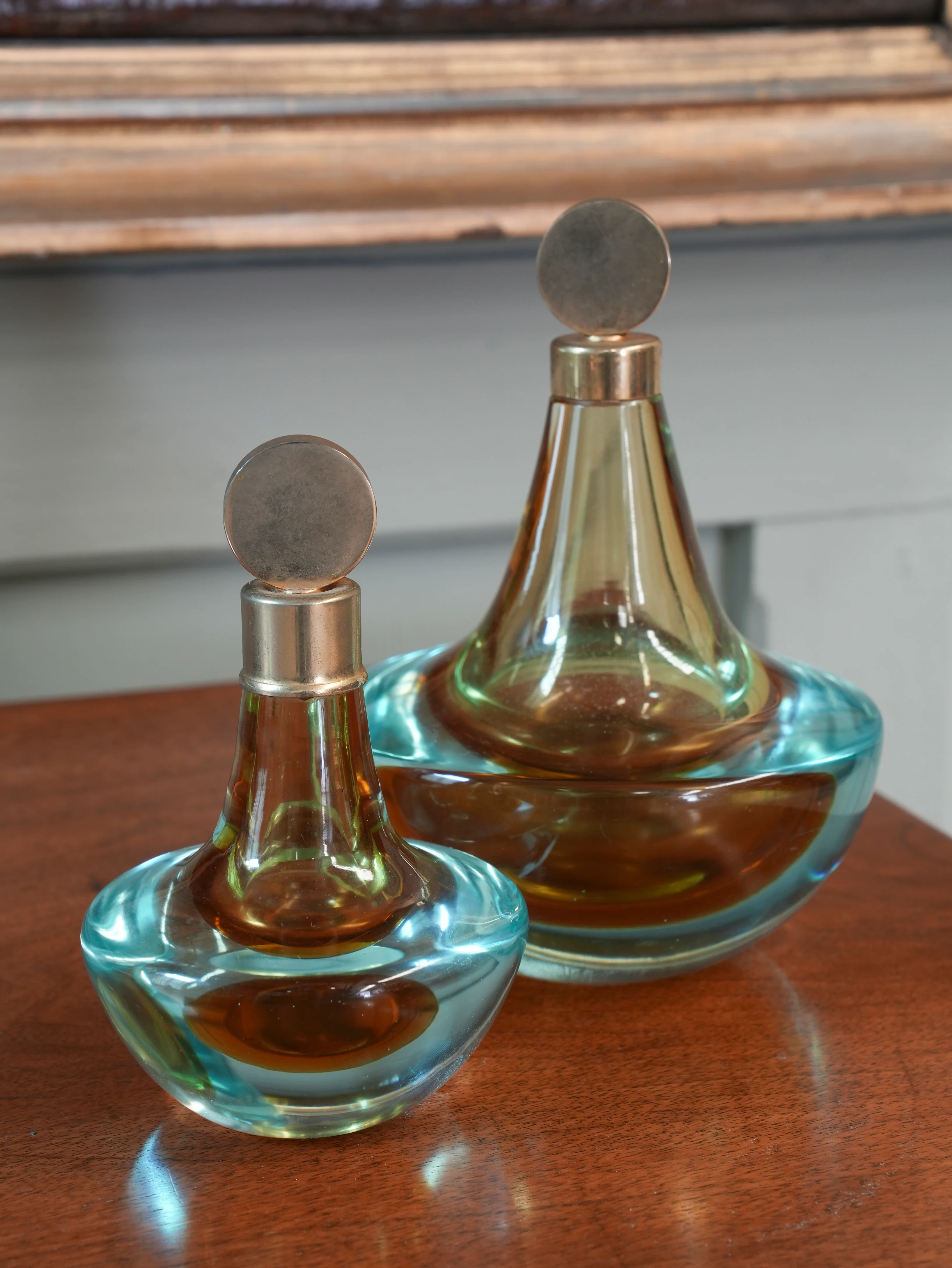 A Pair of Murano Sommerso Scent Bottles - Image 5