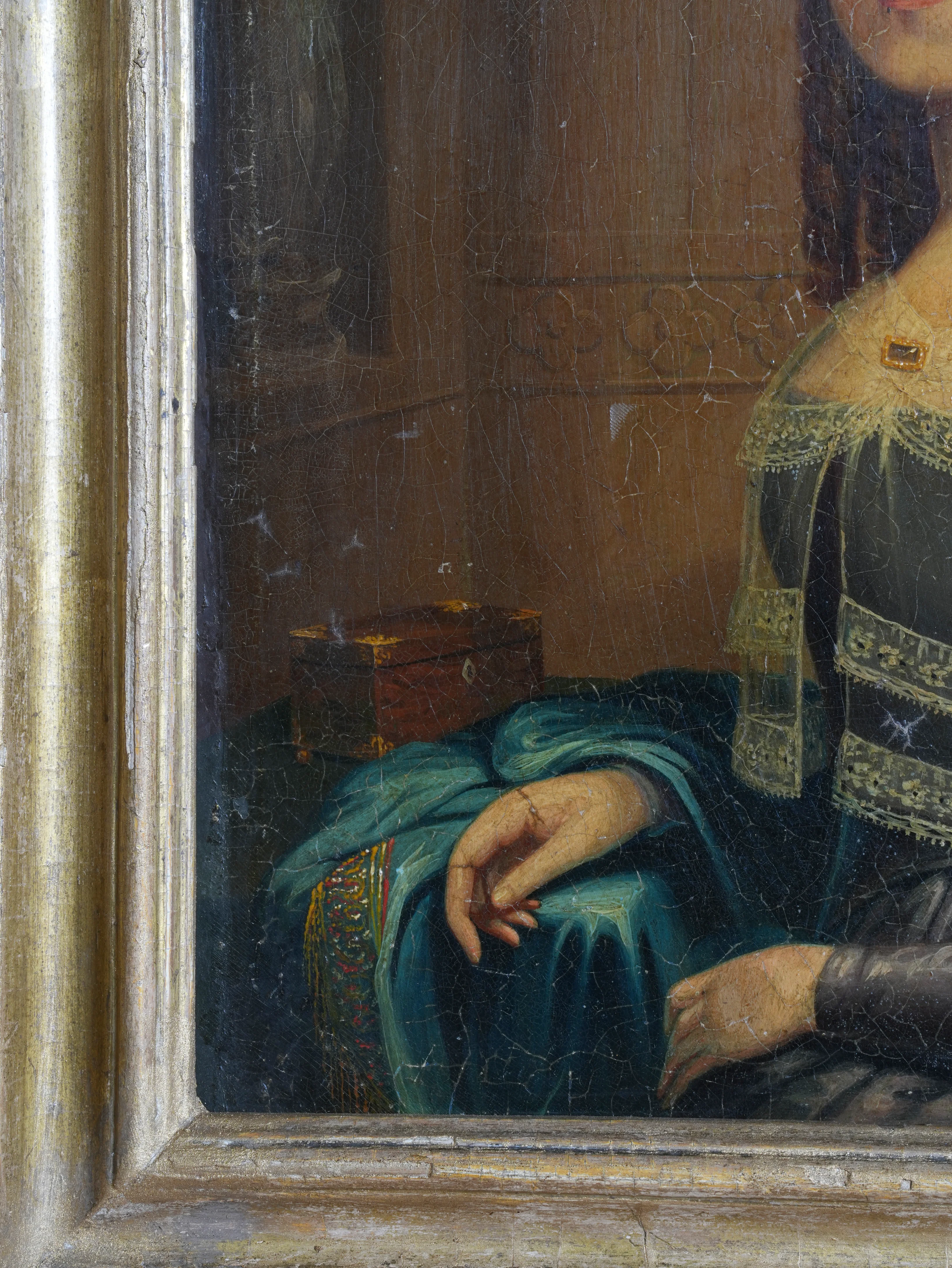 18th Century Oil on Tin of Martha Barker - Image 10