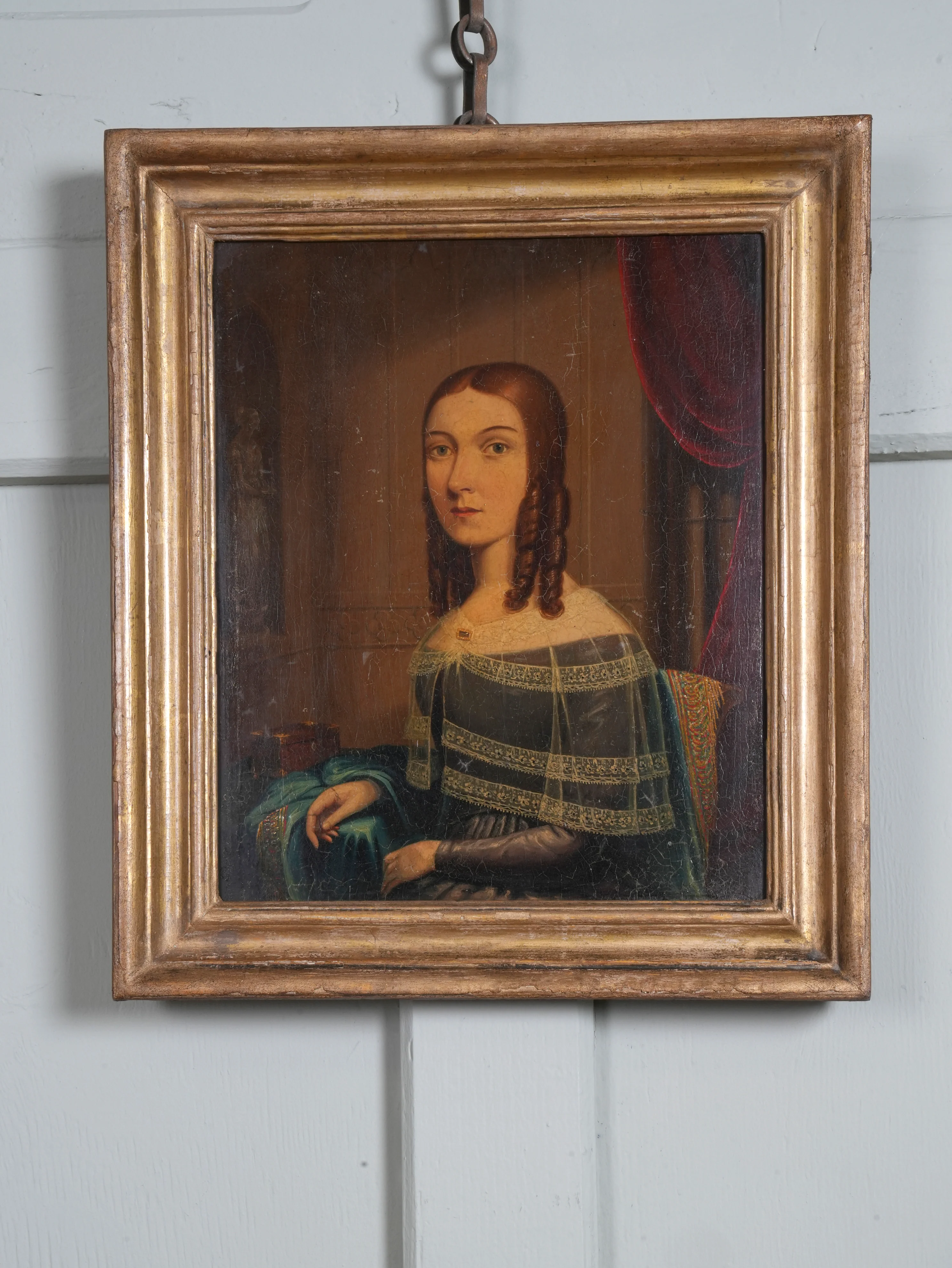 18th Century Oil on Tin of Martha Barker - Image 2