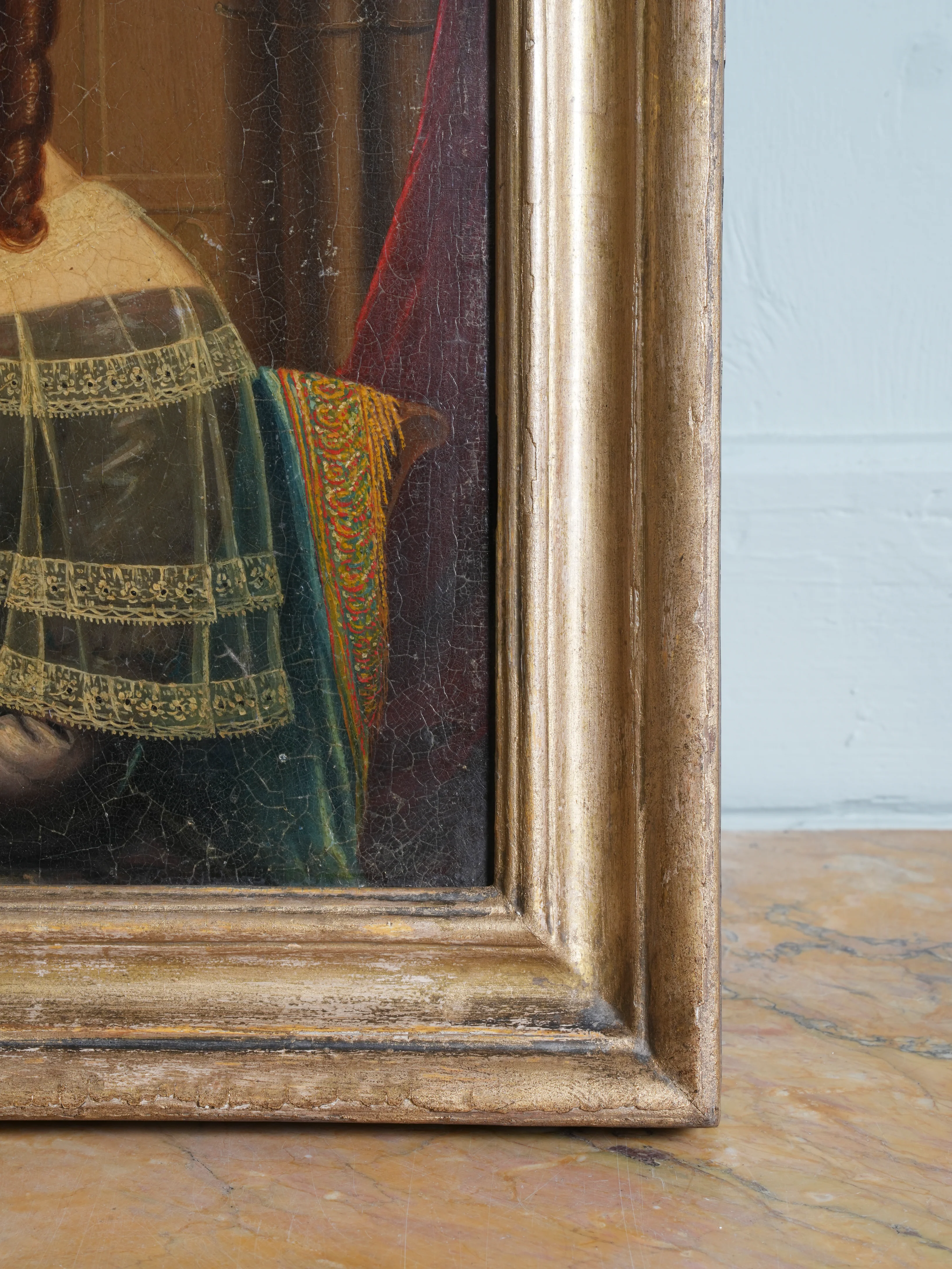 18th Century Oil on Tin of Martha Barker - Image 9