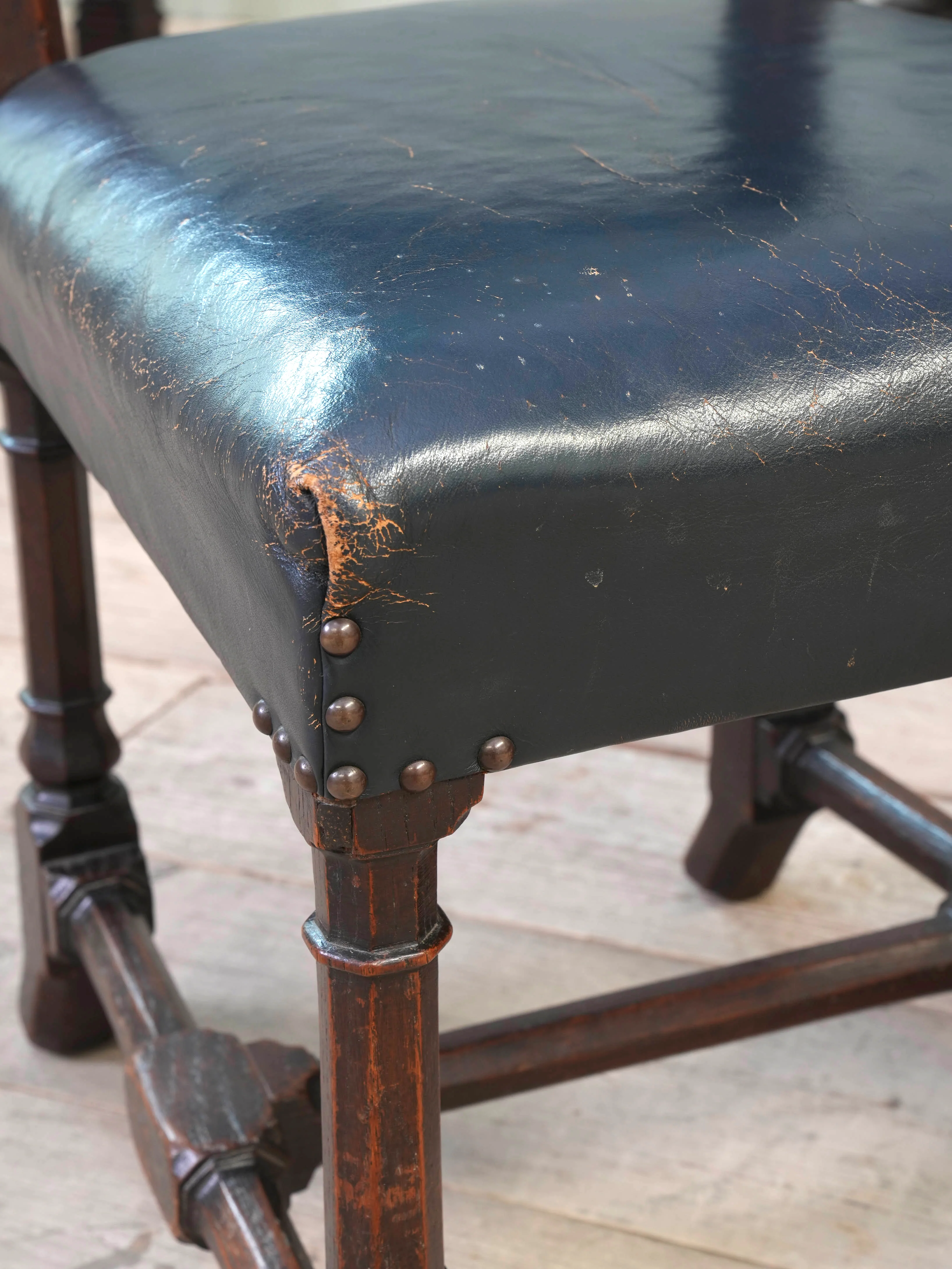 Four Pugin Portcullis Chairs - Image 11