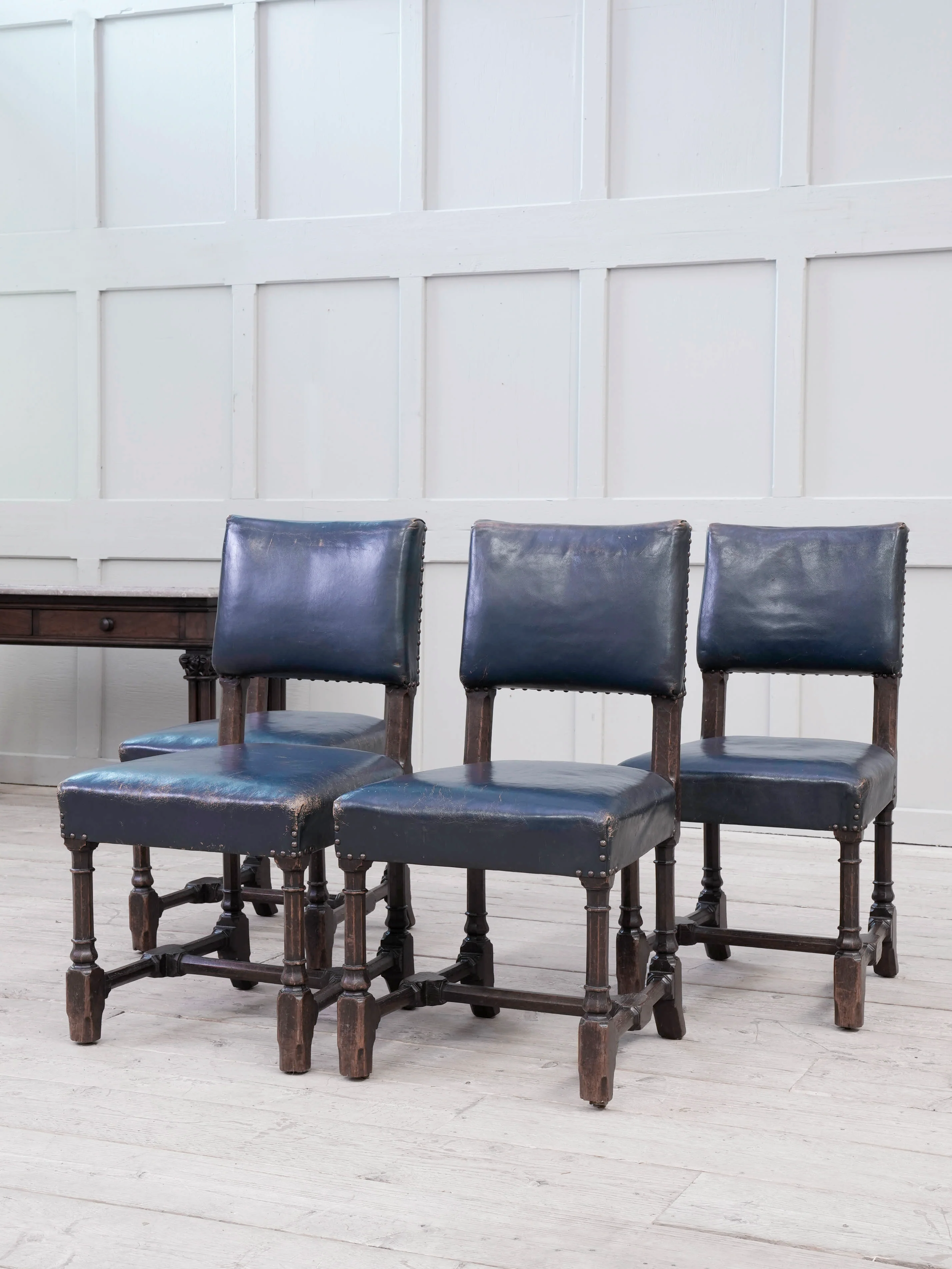 Four Pugin Portcullis Chairs - Image 4