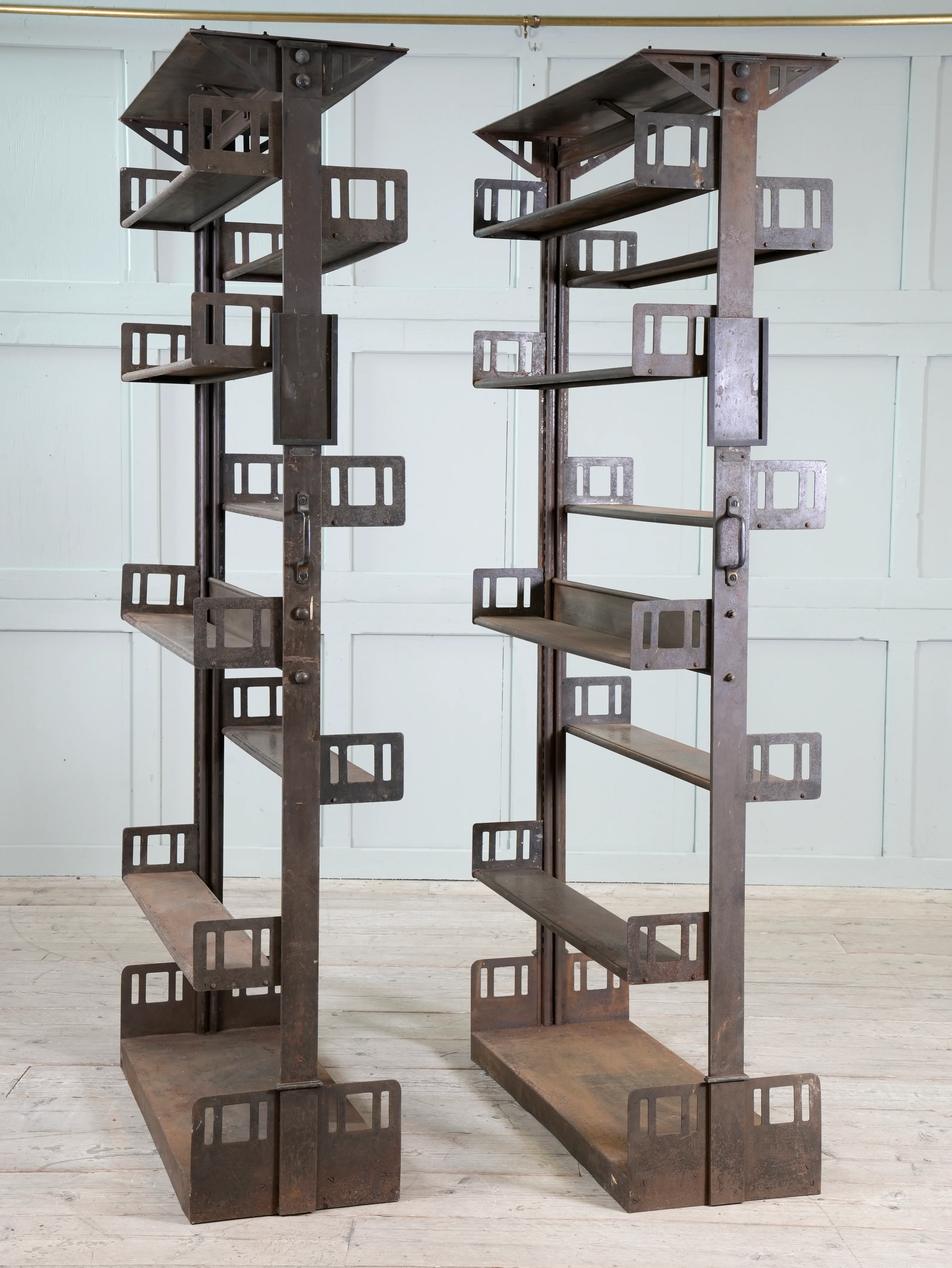 Four Steel James Gibbons Library Racking Systems - Image 15