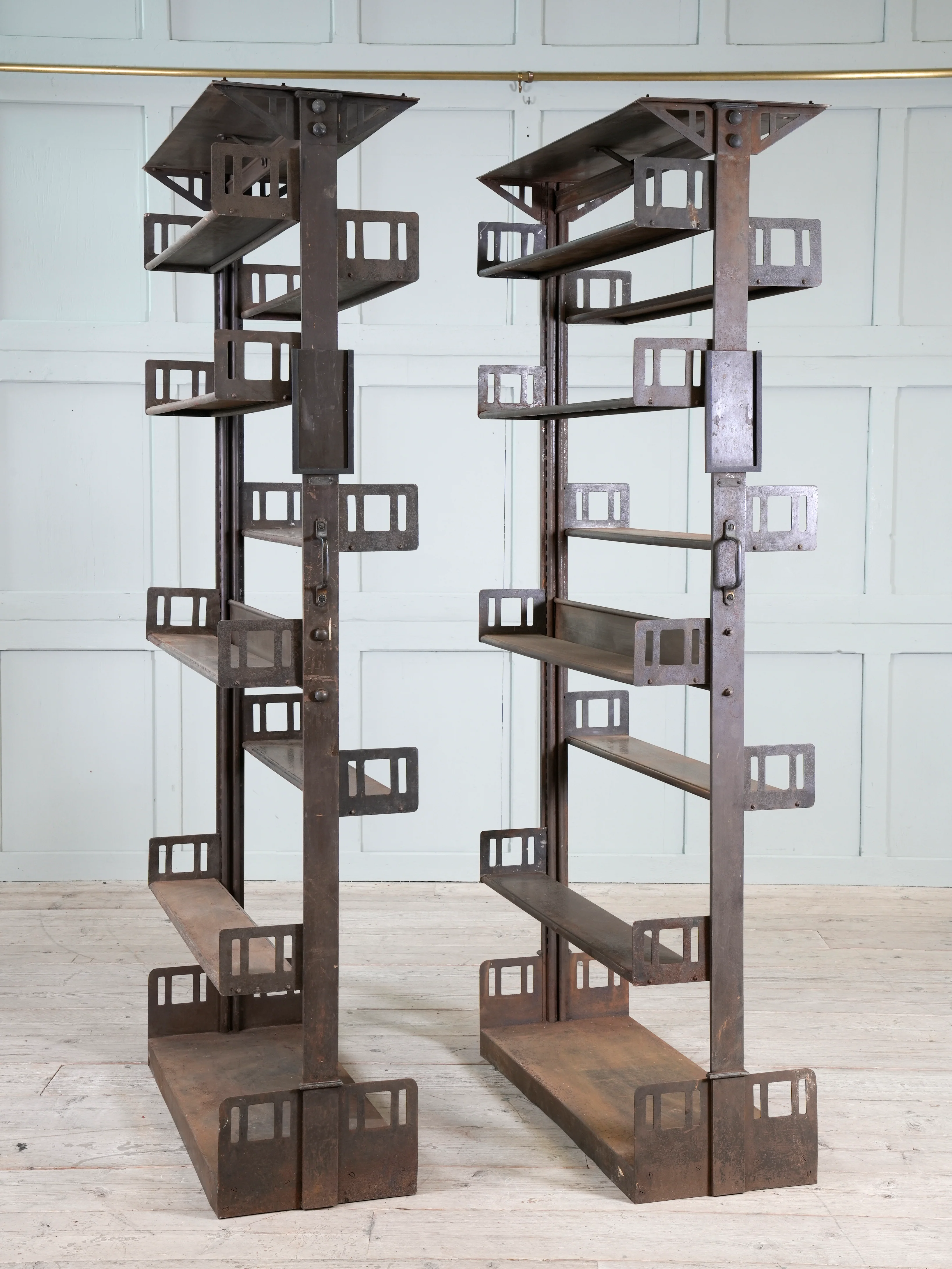 Four Steel James Gibbons Library Racking Systems - Image 4