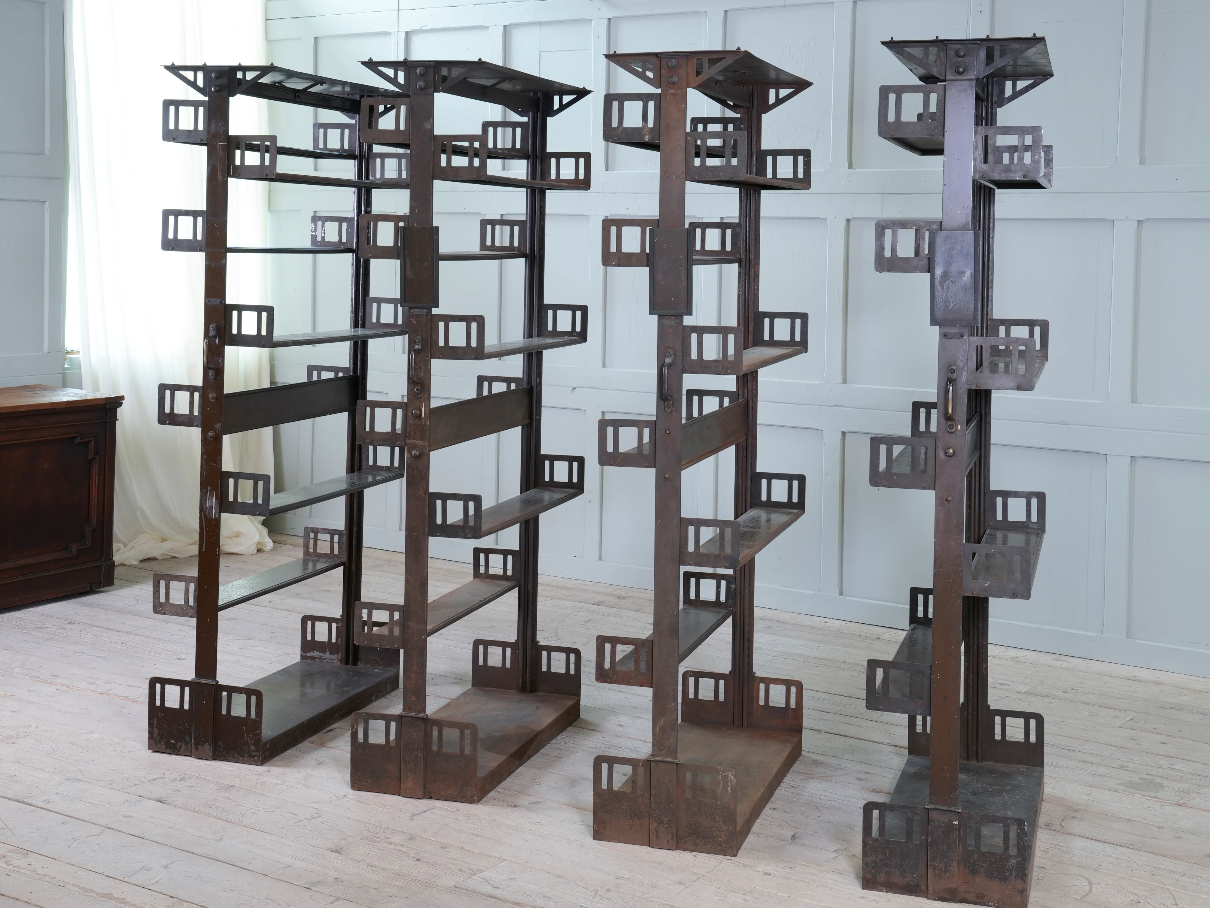 Four Steel James Gibbons Library Racking Systems - Image 5