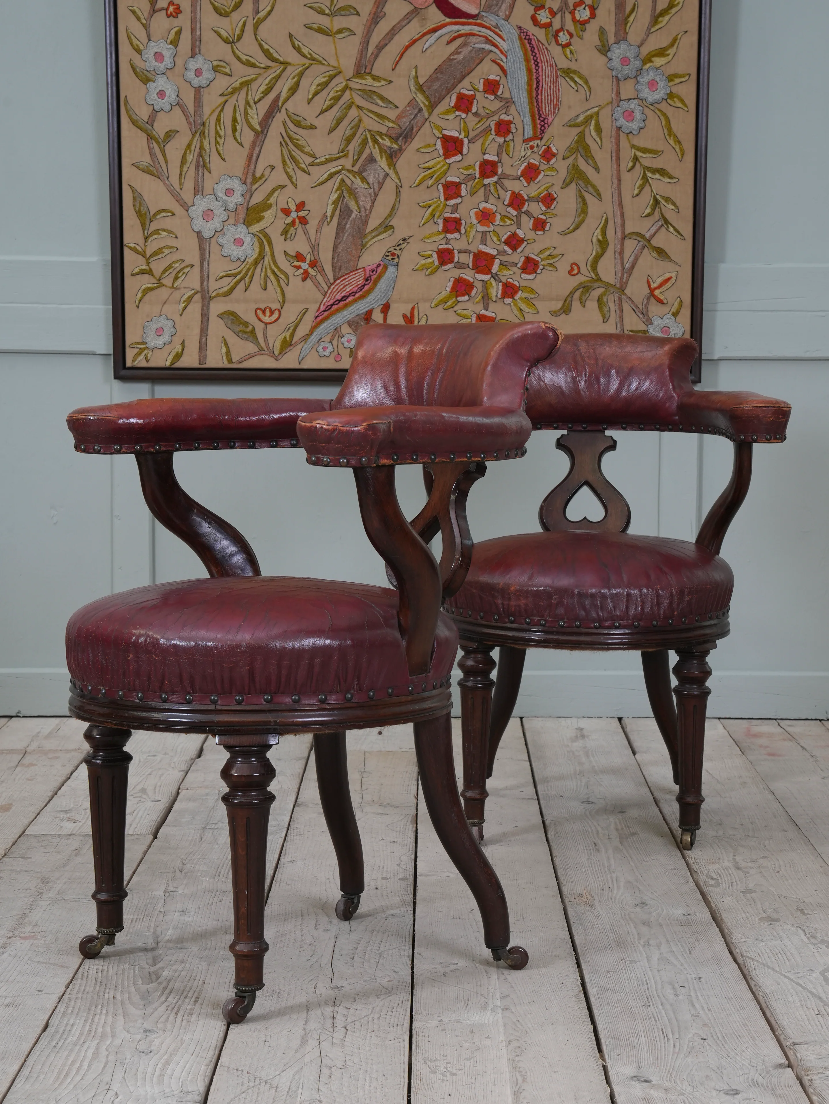 A Set of Six 19th Century Gillows Library Chairs - Image 3
