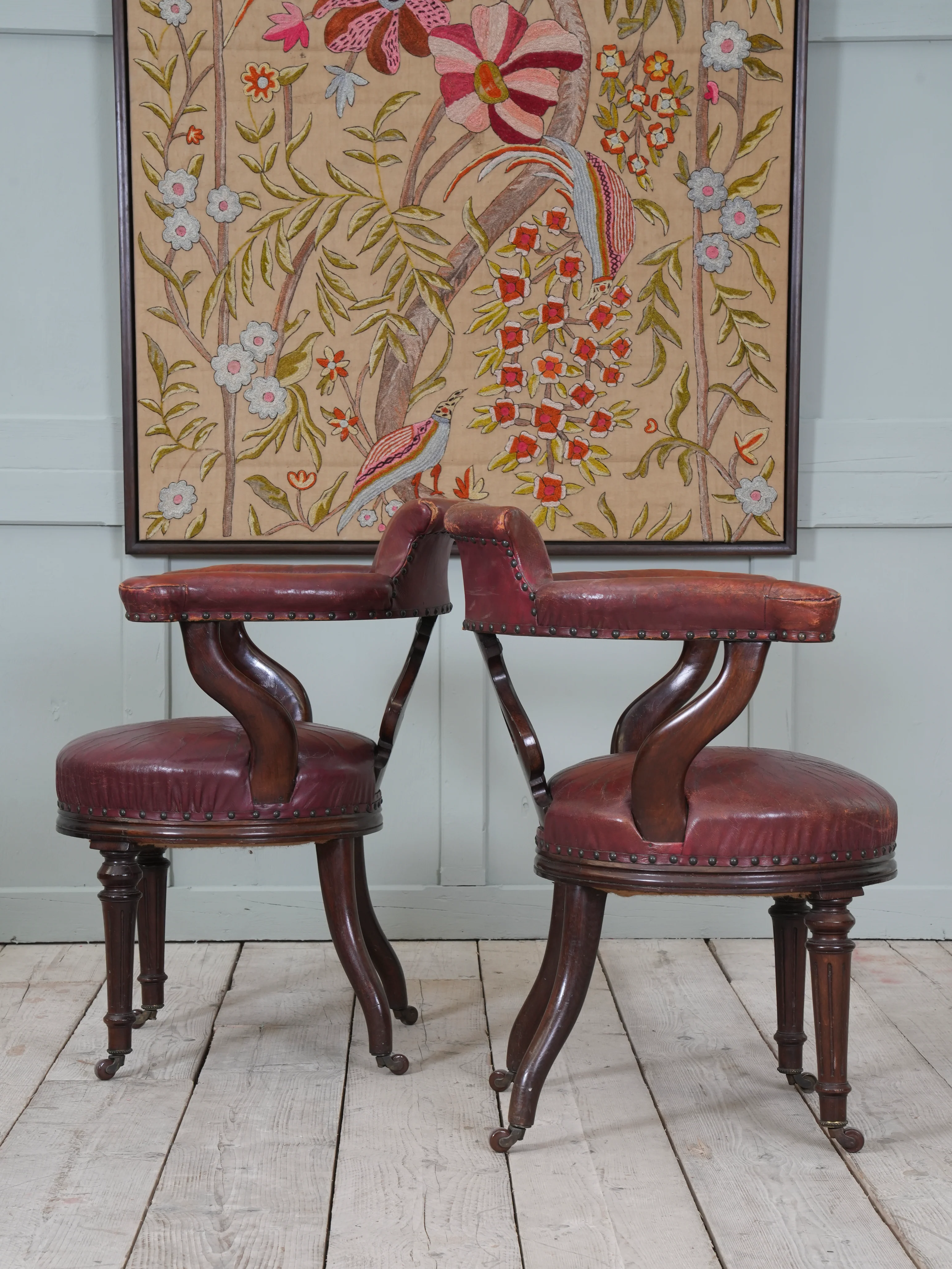A Set of Six 19th Century Gillows Library Chairs - Image 6