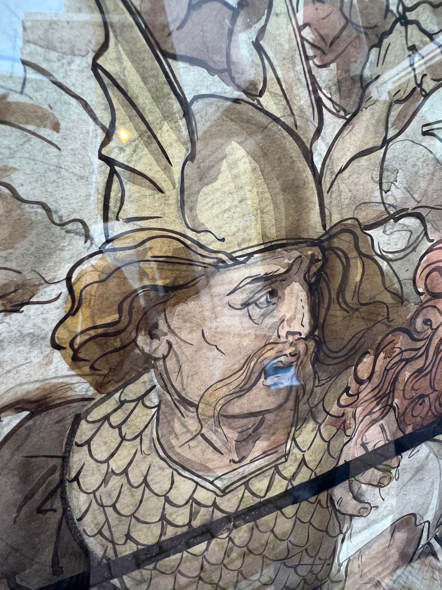 A Pair of 19th Century Stained Glass Watercolour Cartoons - Image 16