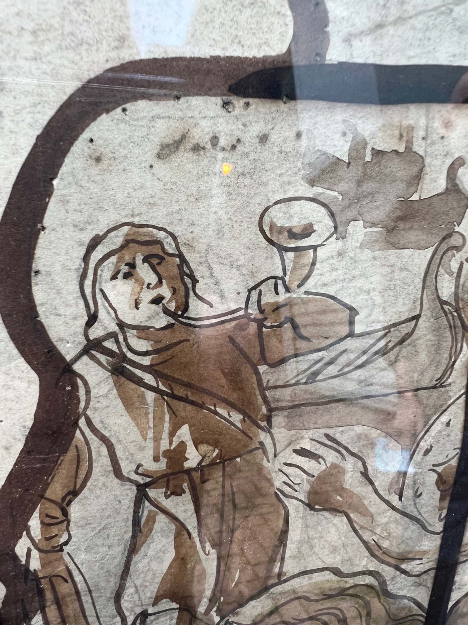 A Pair of 19th Century Stained Glass Watercolour Cartoons - Image 17