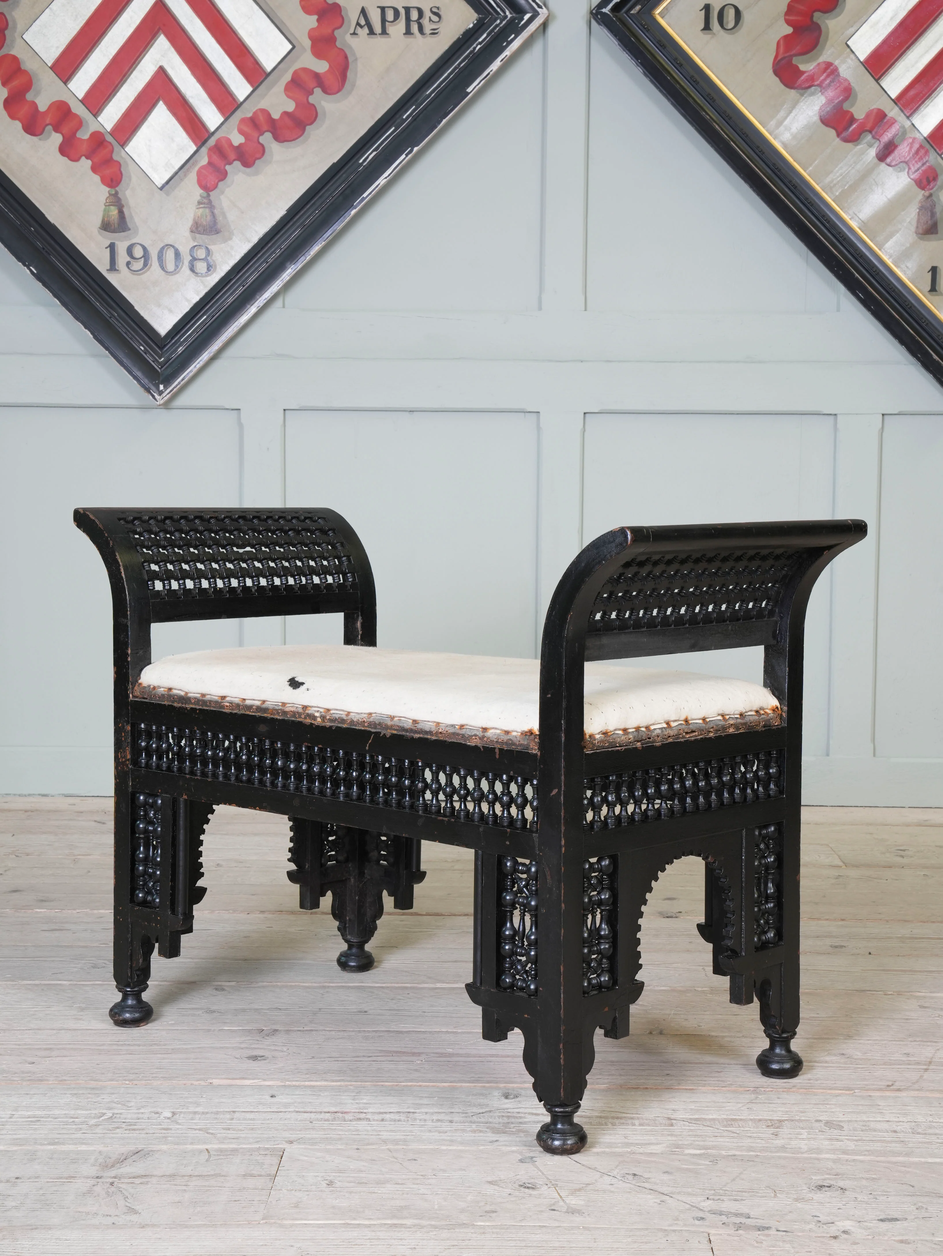 A Moorish Upholstered Stool - Image 4
