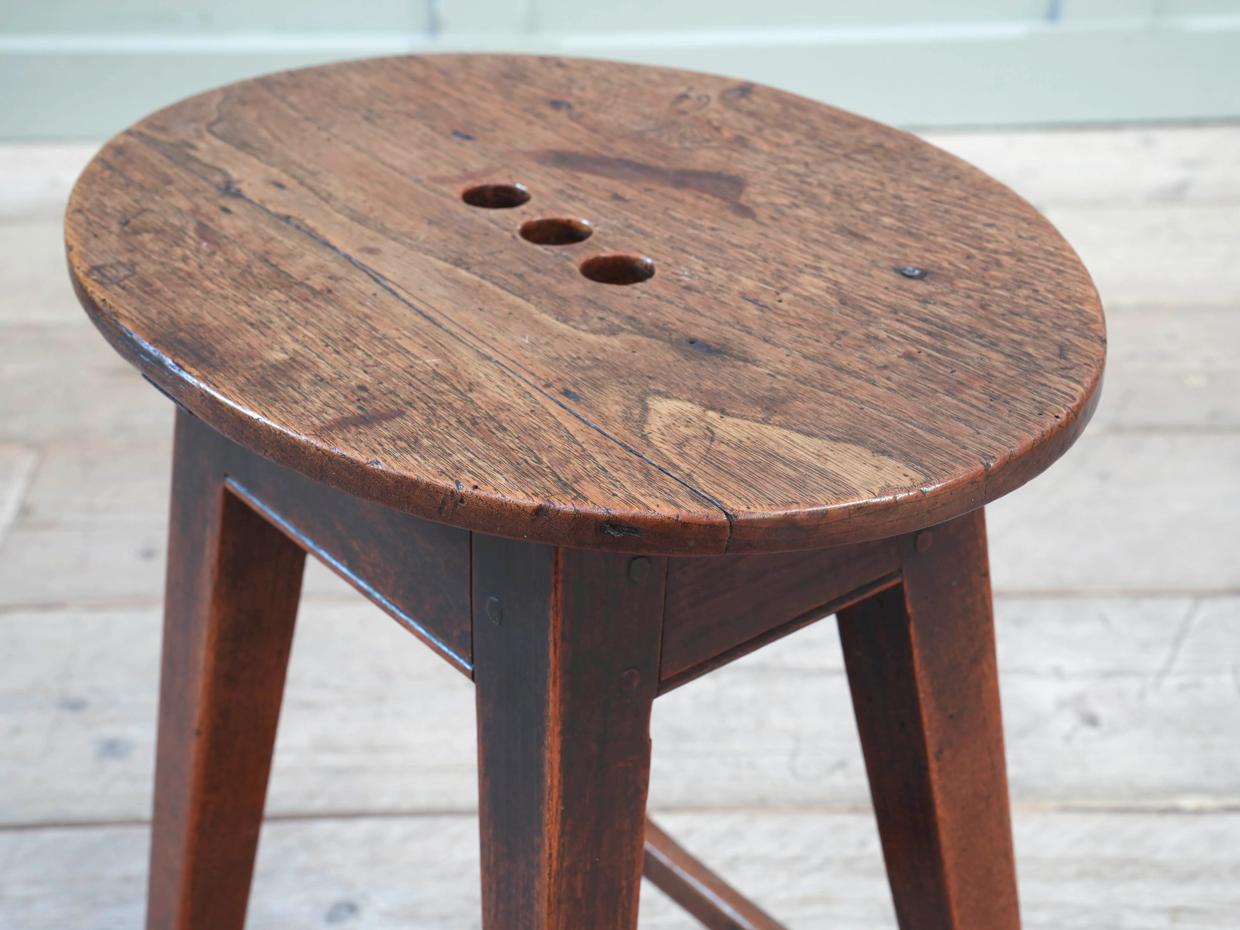 A 18th Century Splayed Leg Stool - Image 3
